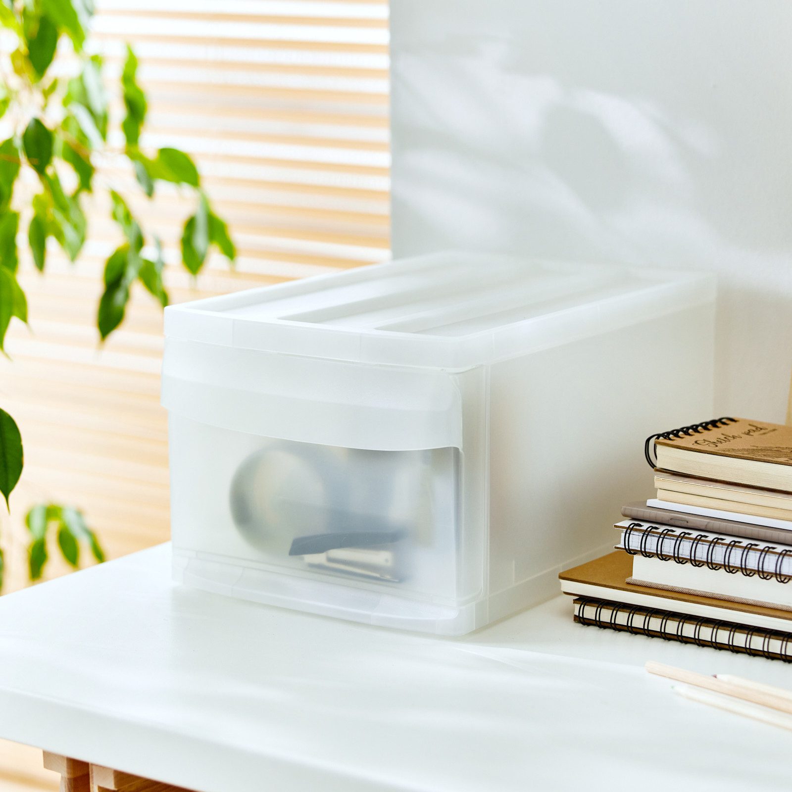 ROTHO Schubladenbox Stapelbare Schublade 10l mit Gummifüsschen