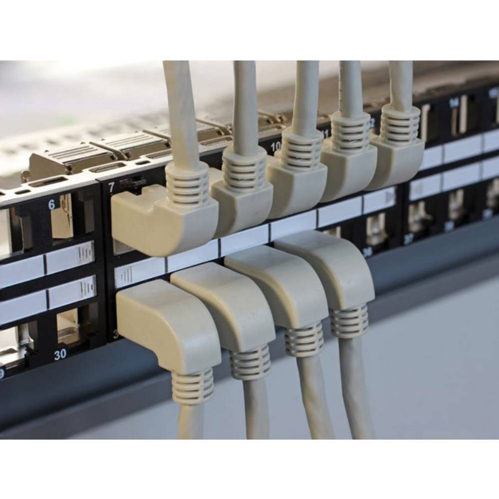 Delock Kabel RJ45 Cat.5e SFTP gewinkelt / gerade 1 m 83515 LAN-Kabel