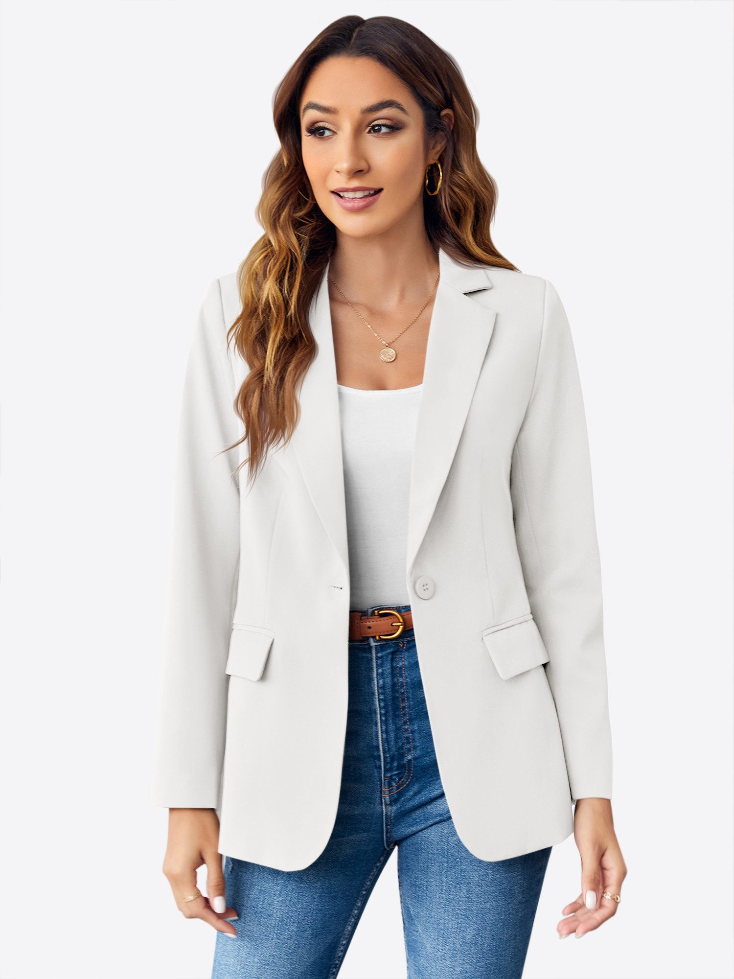 Imily Bela Jackenblazer Damen Lässige kurze Blazer jacke (Packung, 1-tlg., günstig online kaufen