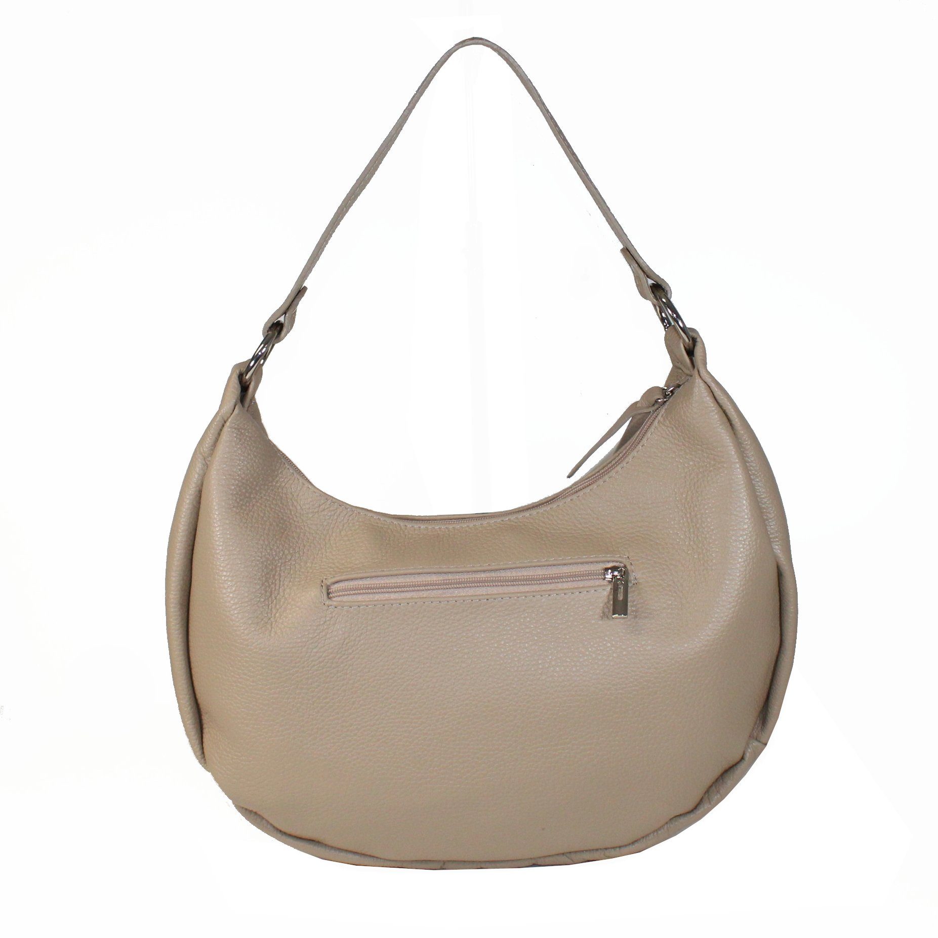 Taupe Made fs-bags in Patchwork Optik, fs7219, Italy Handtasche