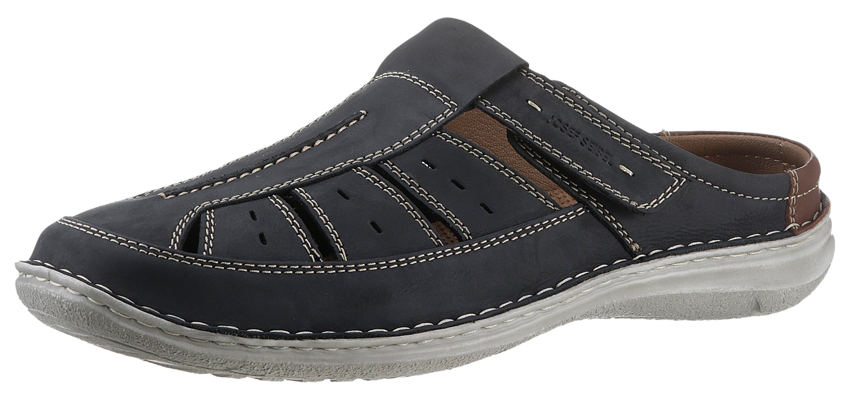 Josef Seibel Anvers 76 Clog, Sommerschuh, Schlappen, Klettschuh, mit Klettverschluss, K-Weite