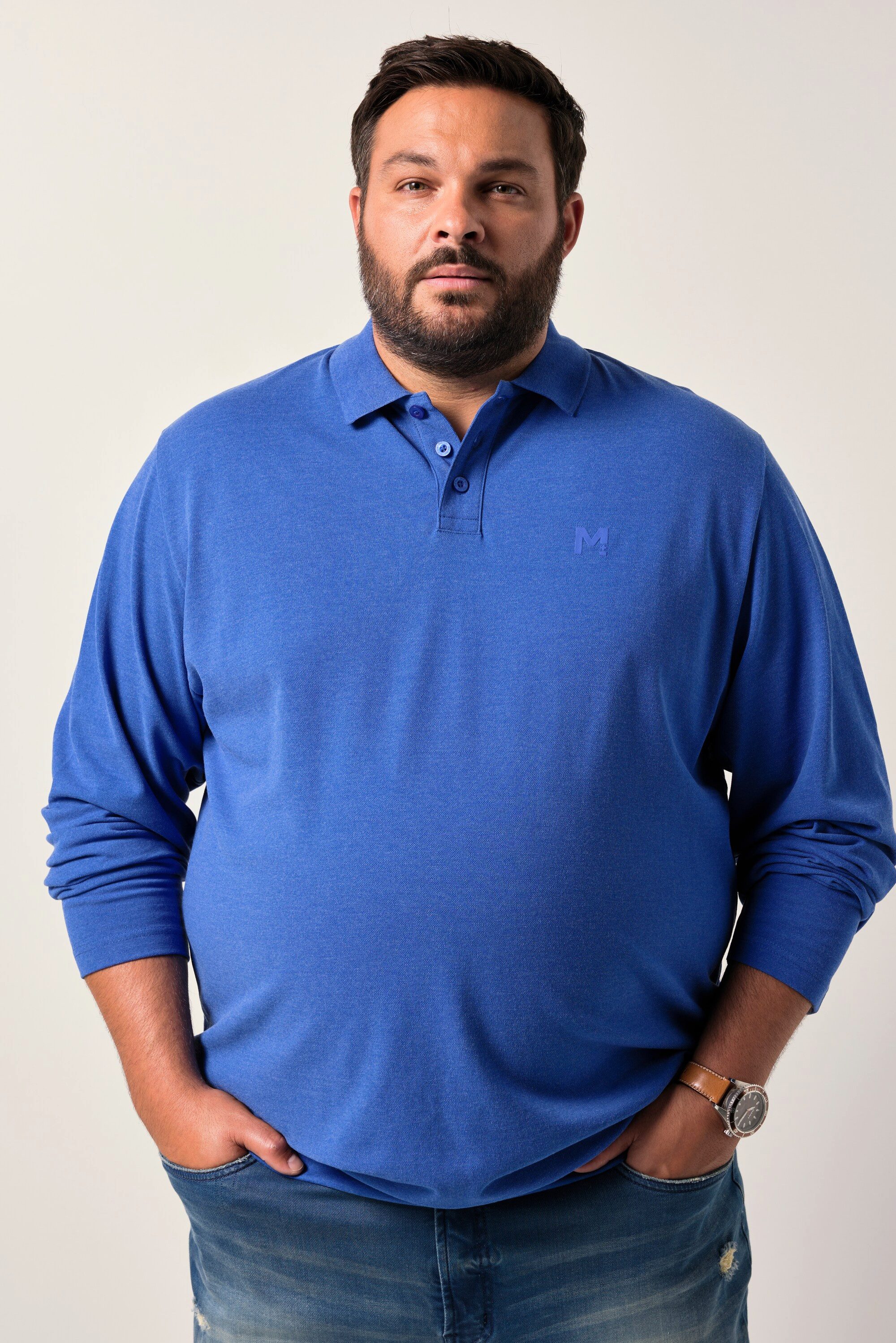 Men Plus Poloshirt Men+ Poloshirt Bauchfit günstig online kaufen