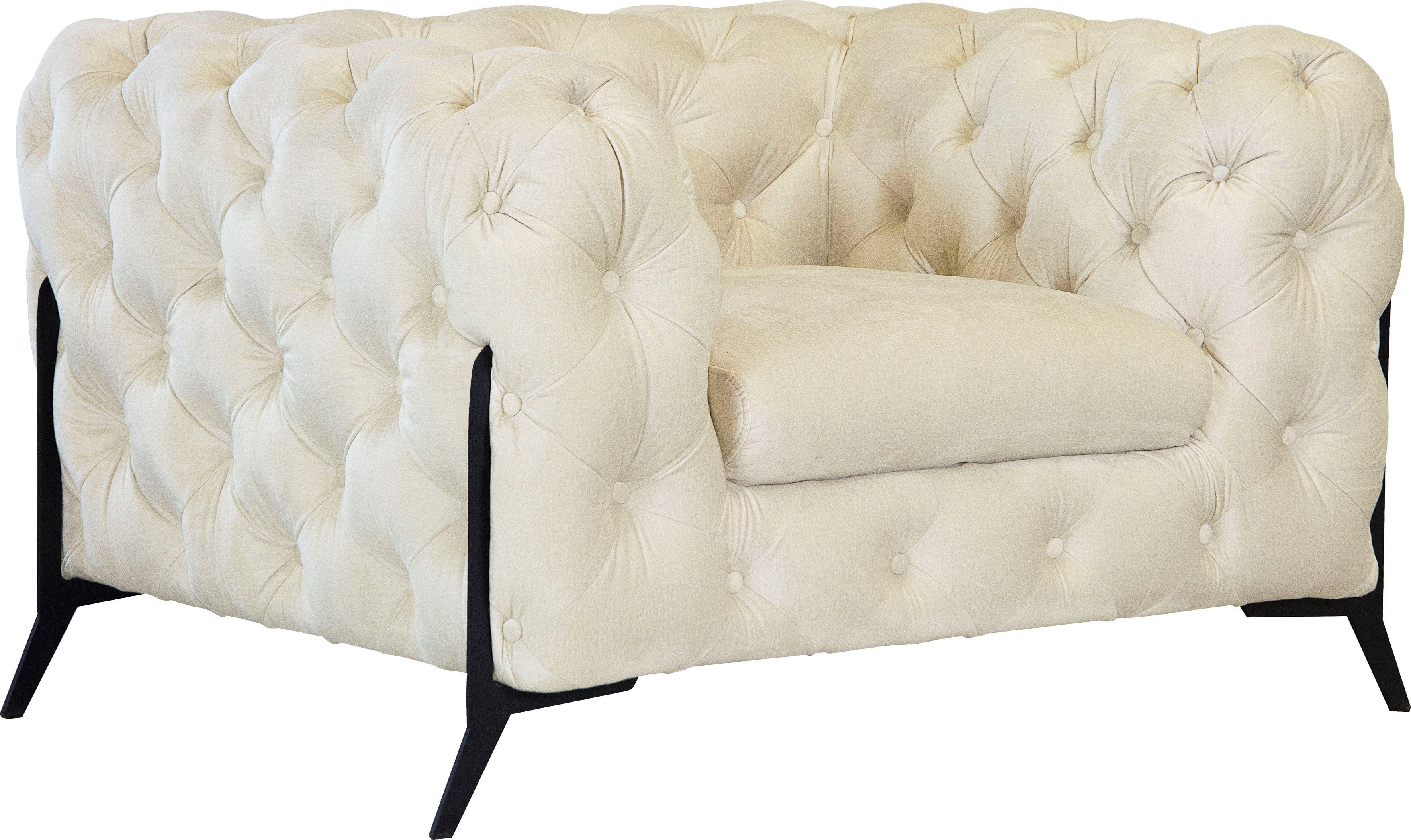 Home affaire Chesterfield-Sessel Amaury Sessel, aufwändige Knopfheftung, moderne Chesterfield Optik, Fußfarbe wählbar