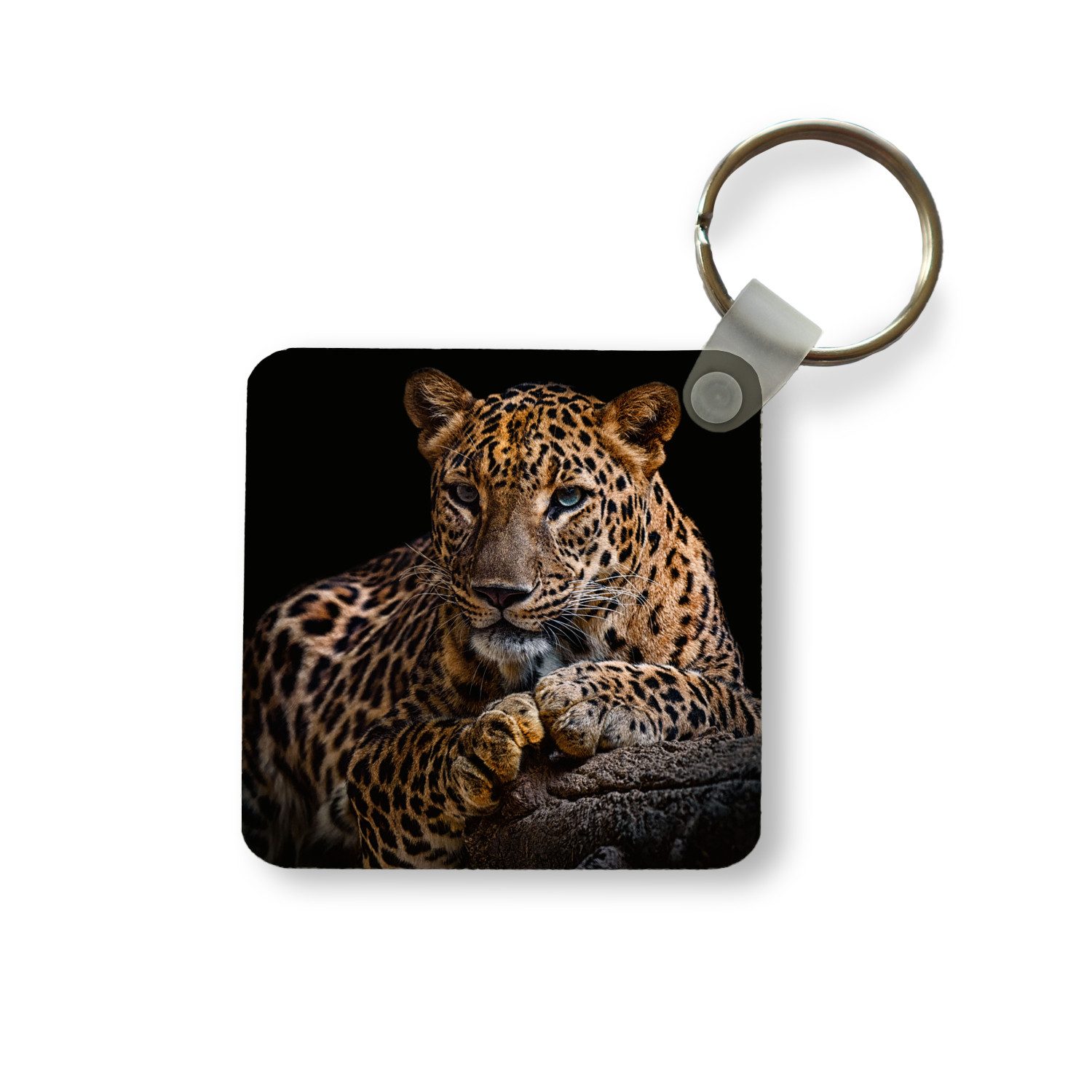Schlüsselanhänger Wildtiere - Panther - Porträt - Schwarz - Tiere