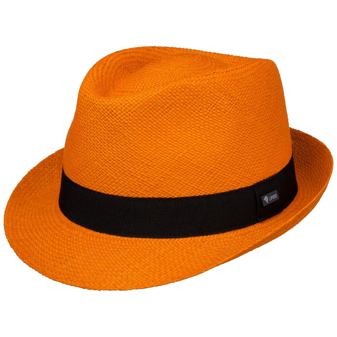 Lipodo Sonnenhut (1-St) Strohtrilby mit Ripsband, Made in Italy