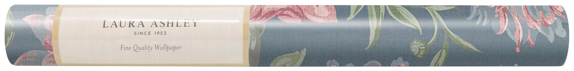 lebhaftem Vliestapete 10 Länge mit Meter ASHLEY zertifiziert, Tapestry FSC® blau Druck, Floral, LAURA