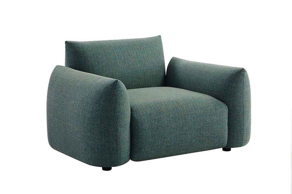 riess-ambiente Gartensessel SEAHAWK türkis - Olefin-Bezug, Aluminium-Gestell, In- & Outdoor (Einzelartikel, 1-St), 1-Sitzer-Sofa mit Polsterung – ideal für Terrasse, Balkon & Garten