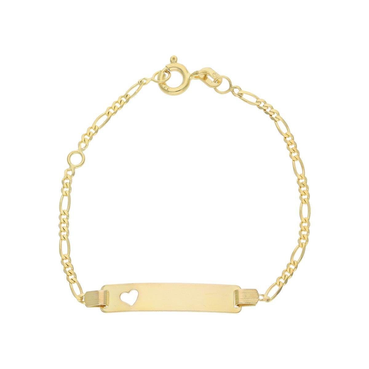 JuwelmaLux ID Armband JuwelmaLux Gravur Armband 333 Gold Herz JL48-03-0003 Made in Germany (kein Set, 1-tlg., kein Set)