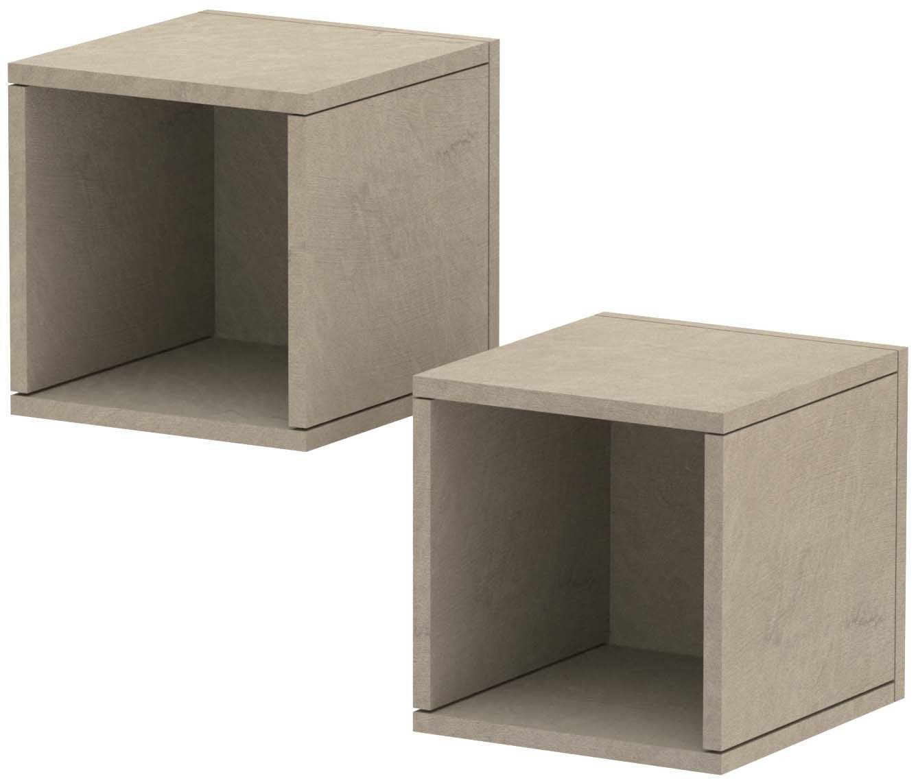 Home affaire Wandregal Infinity, Set 2-tlg., Würfelregal 2er-Set, Breite 28 günstig online kaufen