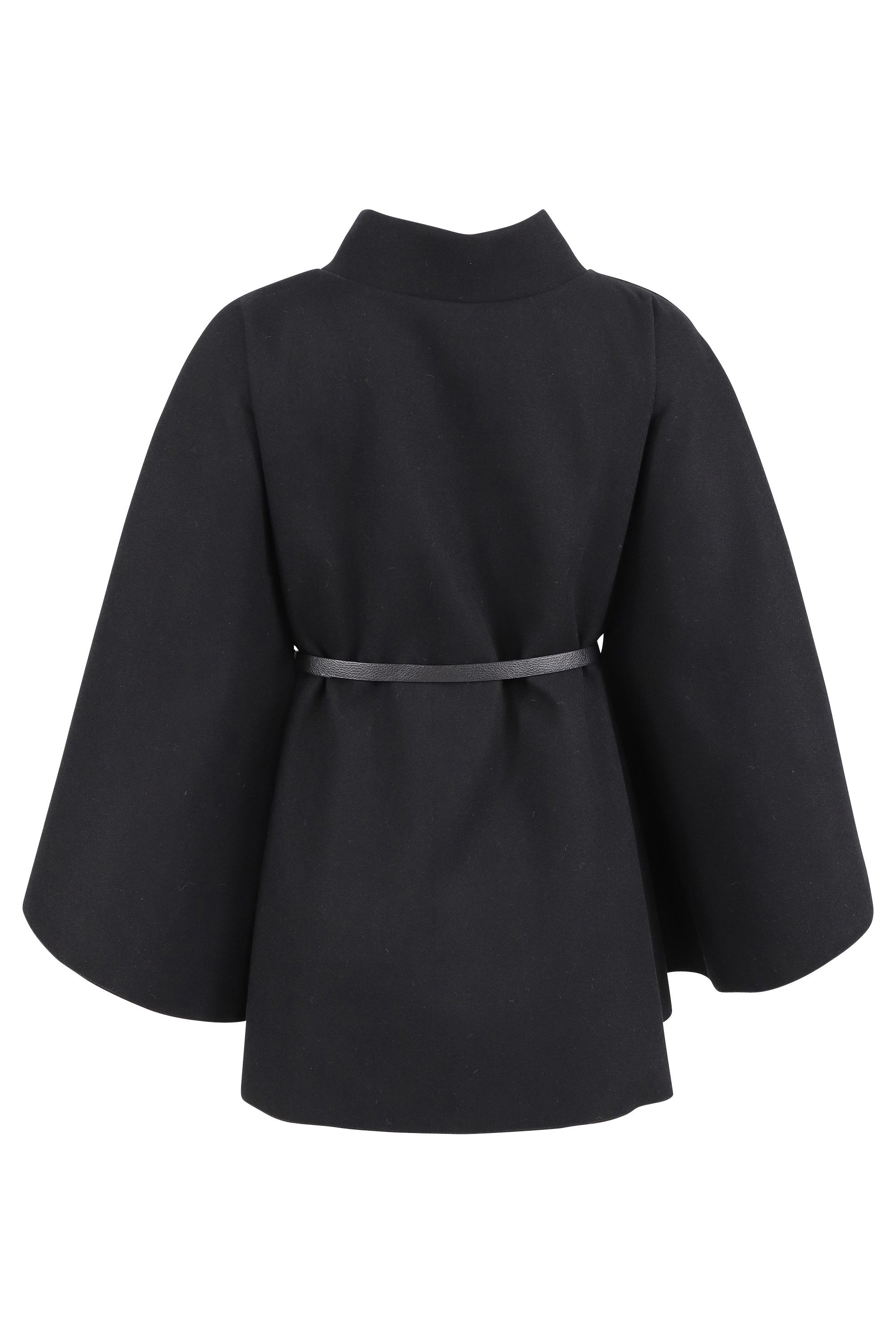 malito more than fashion Kurzmantel 4570 eleganter Cape-Poncho mit Gürtel E günstig online kaufen