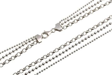 Silberkettenstore Kette mit Anhänger Fashion Line Glamour - 925 Silber, Länge wählbar von 40-100cm