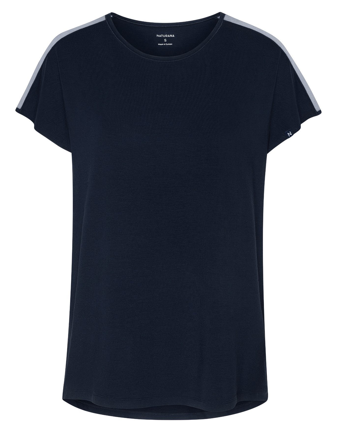 Naturana Kurzarmshirt Big Break Loungewear T-shirt mit Mesheinsatz rot | T-Shirts