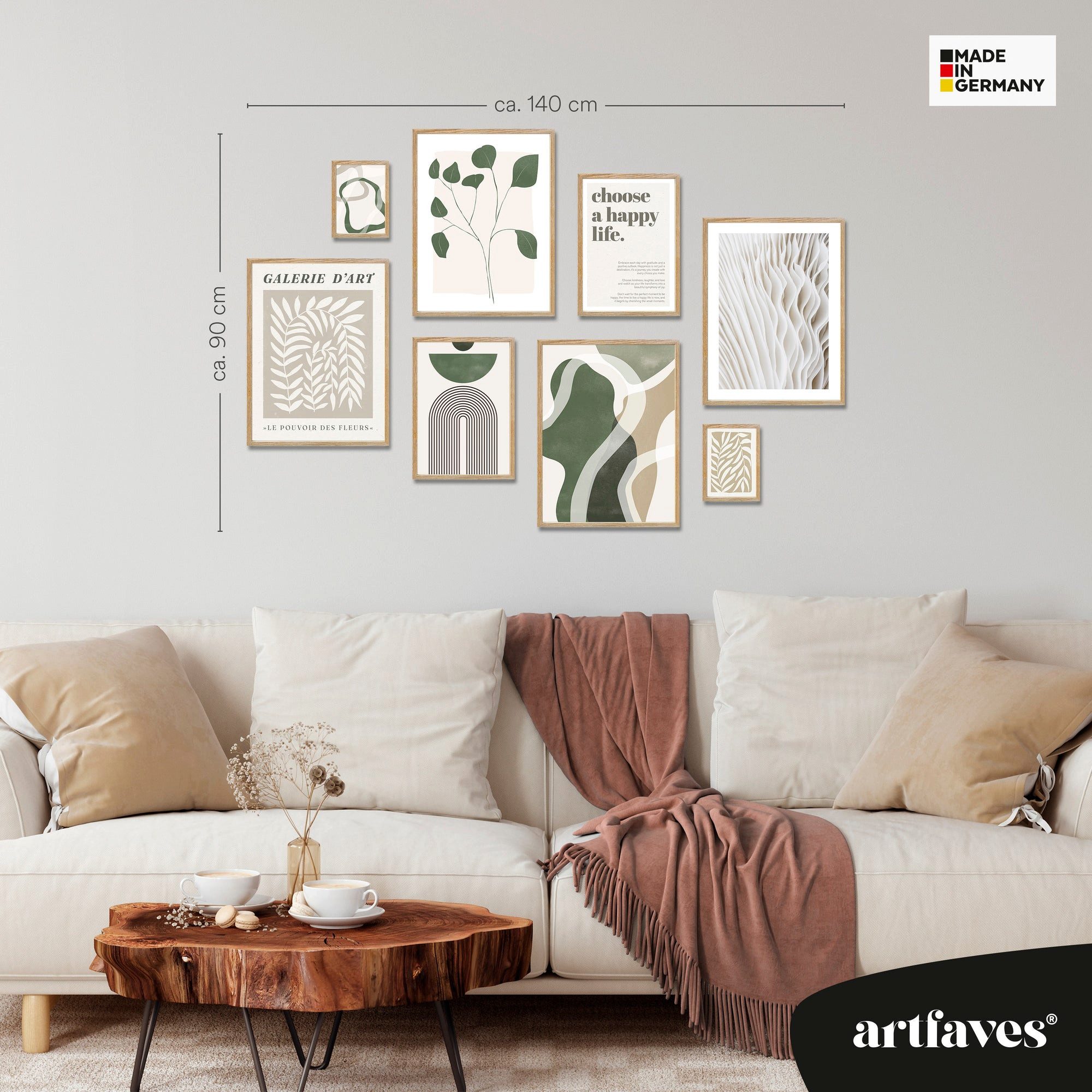 ARTFAVES Bilder-Collage Poster Set - GREEN günstig online kaufen
