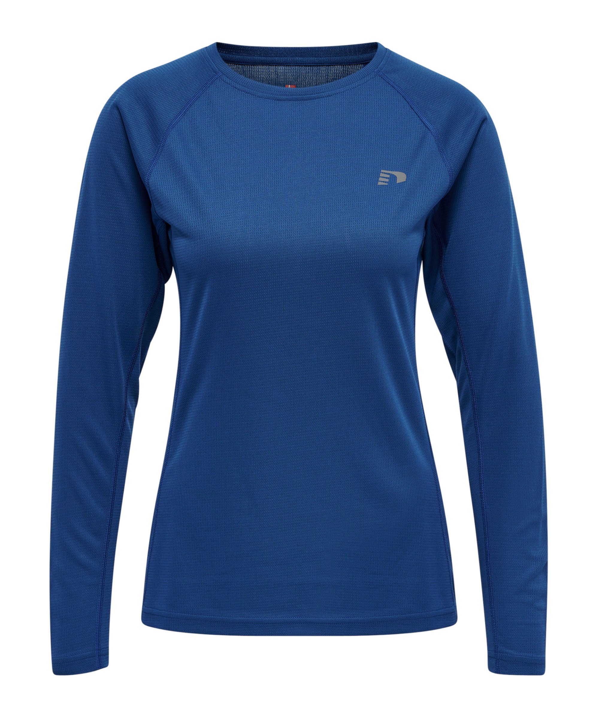 NewLine Sweatshirt Core Shirt langarm Running Damen blau