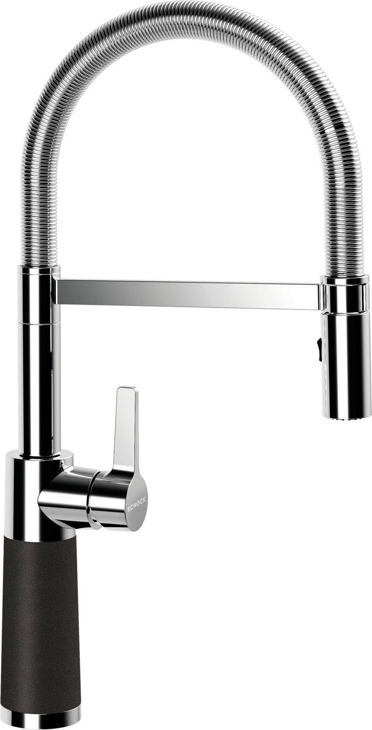 Schock Küchenarmatur SC-550 Festauslauf, Strahl-Brause, Rückflussverhinderer, Schwenkbereich 150°