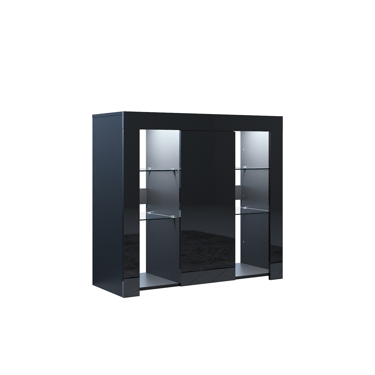 SONNI Sideboard mit LED Beleuchtung 90x35x83cm günstig online kaufen