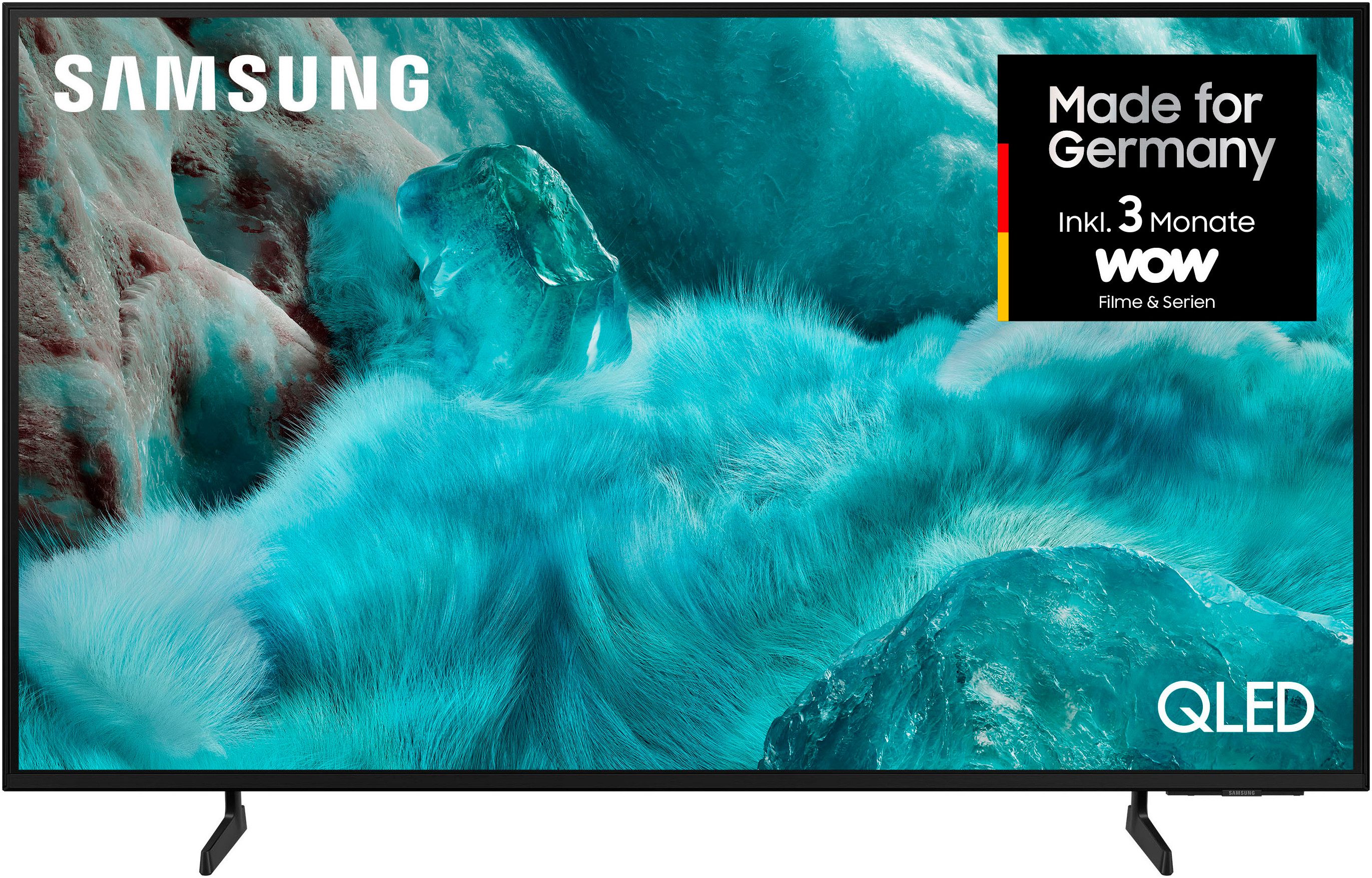 Samsung GQ55Q7F2AU QLED-Fernseher (138 cm/55 Zoll, 4K Ultra HD, Smart-TV, Quantum HDR, Knox Security, Art Store, 3D Sound, Gaming Hub, AI TV)