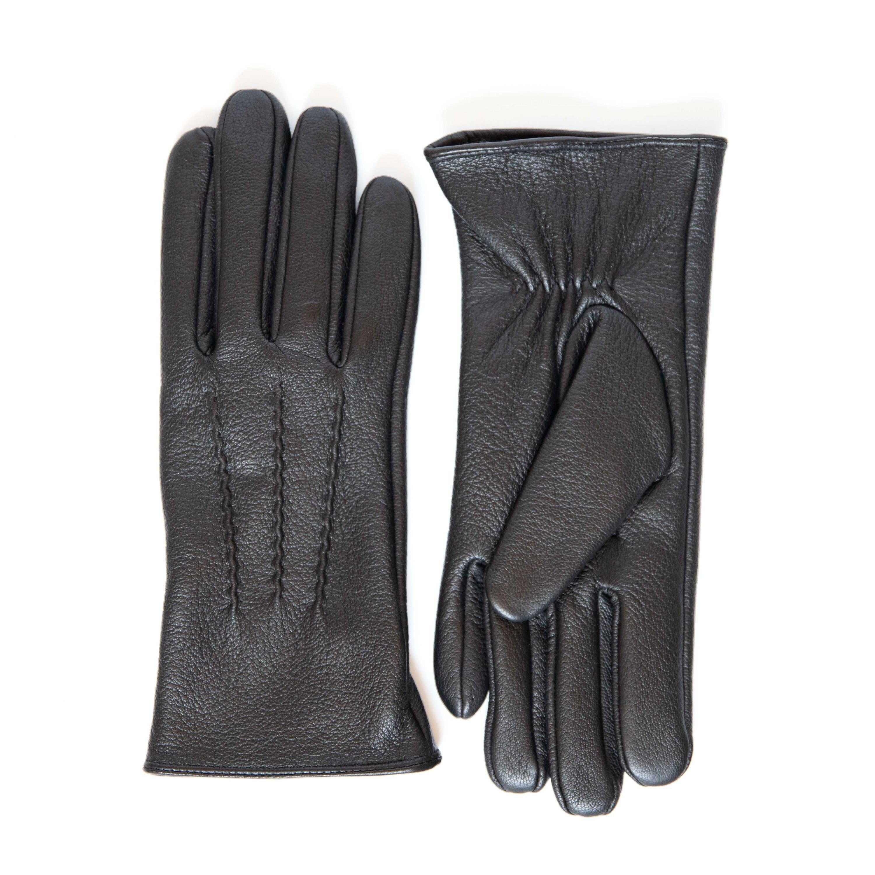 Hand Gewand by Weikert Lederhandschuhe JESS- Elegant aus Ziegenleder mit Kaschmir Wolle Fütterung