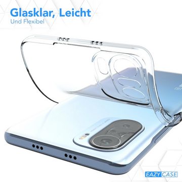 EAZY CASE Handyhülle Slimcover Clear für Xiaomi Mi 11i 6,67 Zoll, durchsichtige Hülle Ultra Dünn Silikon Backcover TPU Telefonhülle Klar
