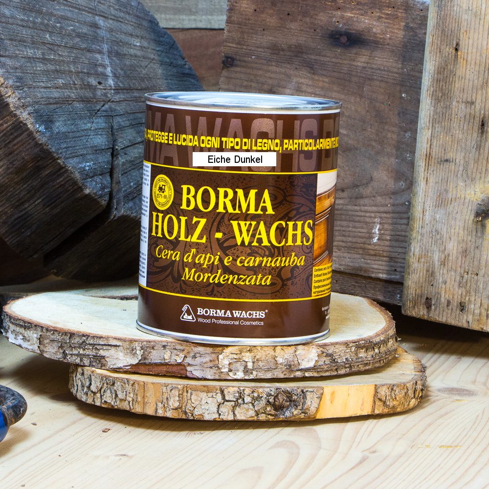 Antikas Holzöl Holzwachs mit Bienenwachs Möbelwachs - Eiche Dunkel - 1L