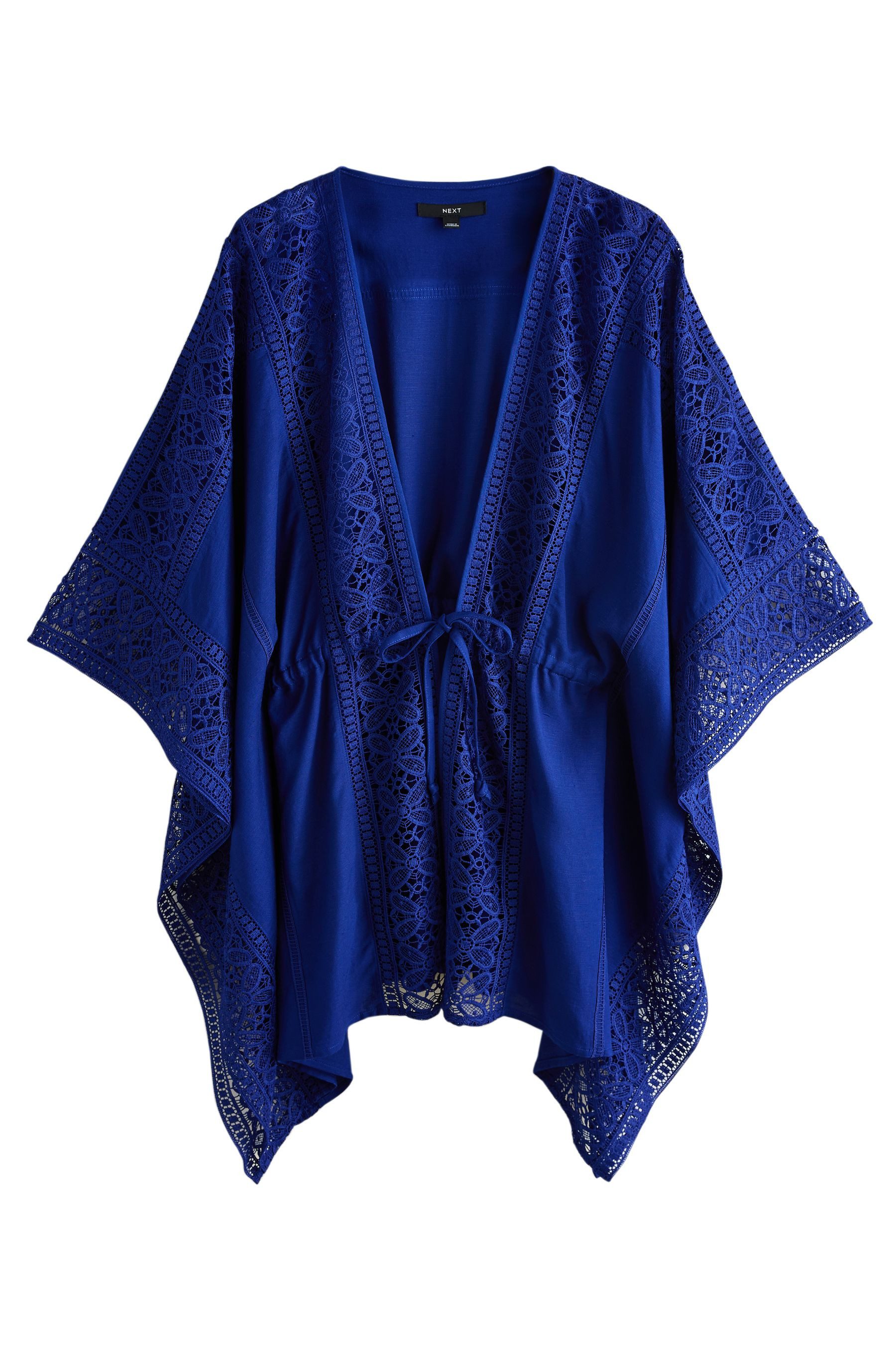 Next Kaftan Kaftan-Cover-up mit Häkeldetail und Bindedetail (1-tlg)