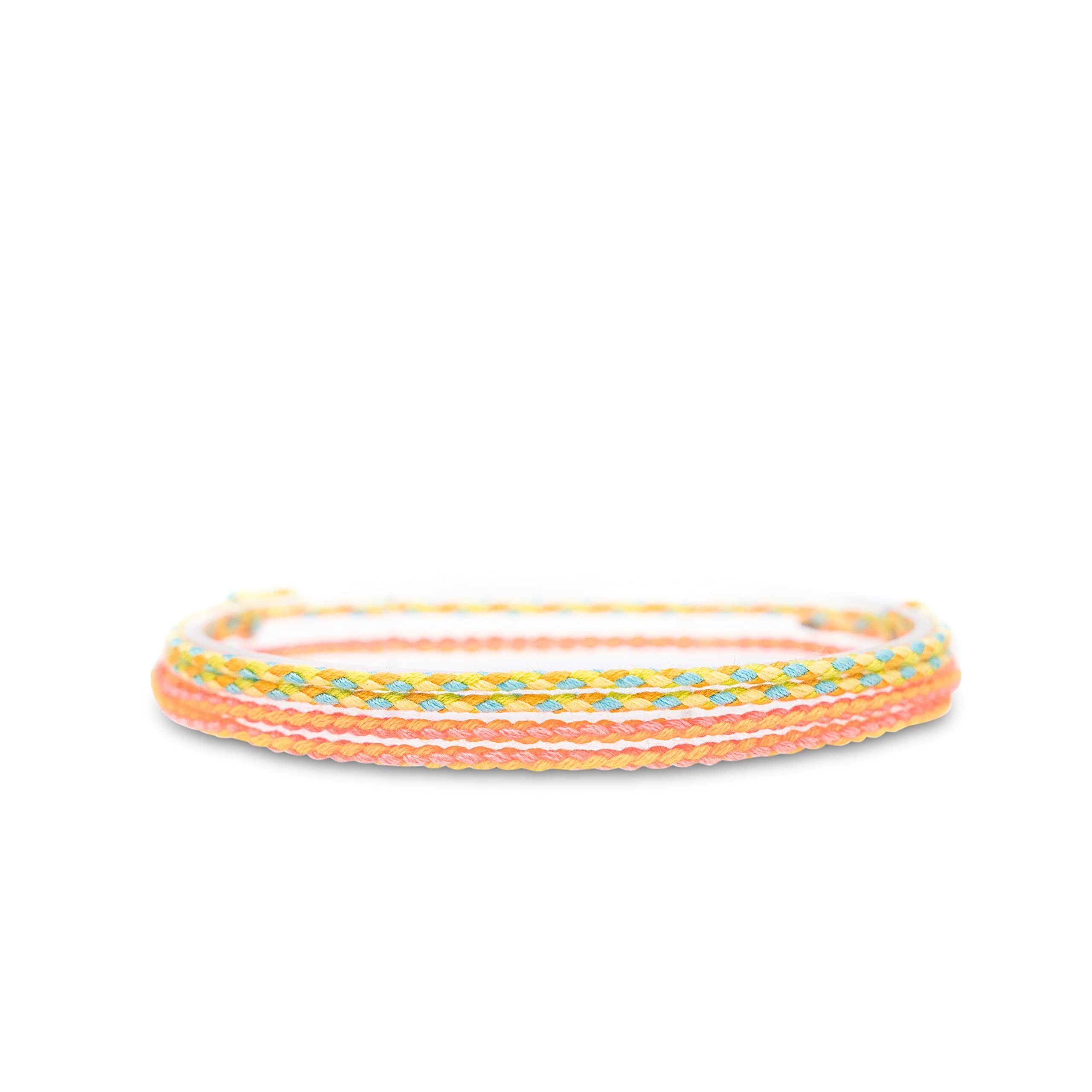 Made by Nami Fußketten Set Surfer Fußband 2er Set Boho Fußkettchen Baumwolle Damen & Mädchen (Set, 2), Unisex Verstellbar Wasserfest Geflochten