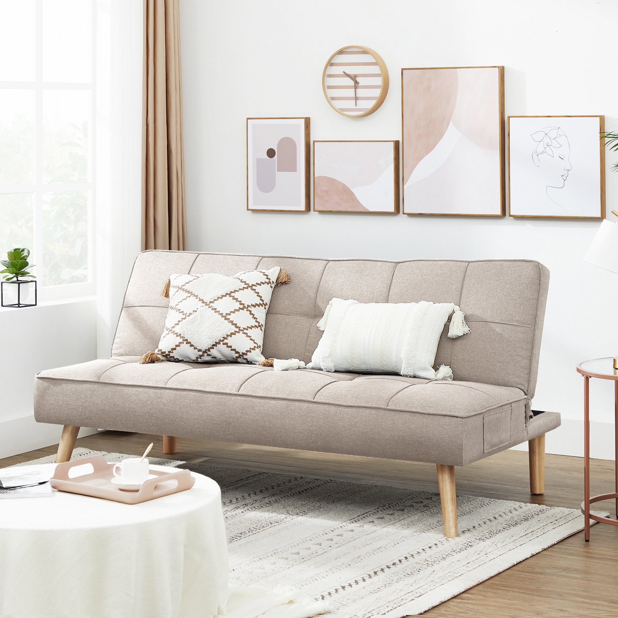 VASAGLE Schlafsofa »LCS701G01 LCS701M01«, Schlafcouch, Bettsofa, 175 x