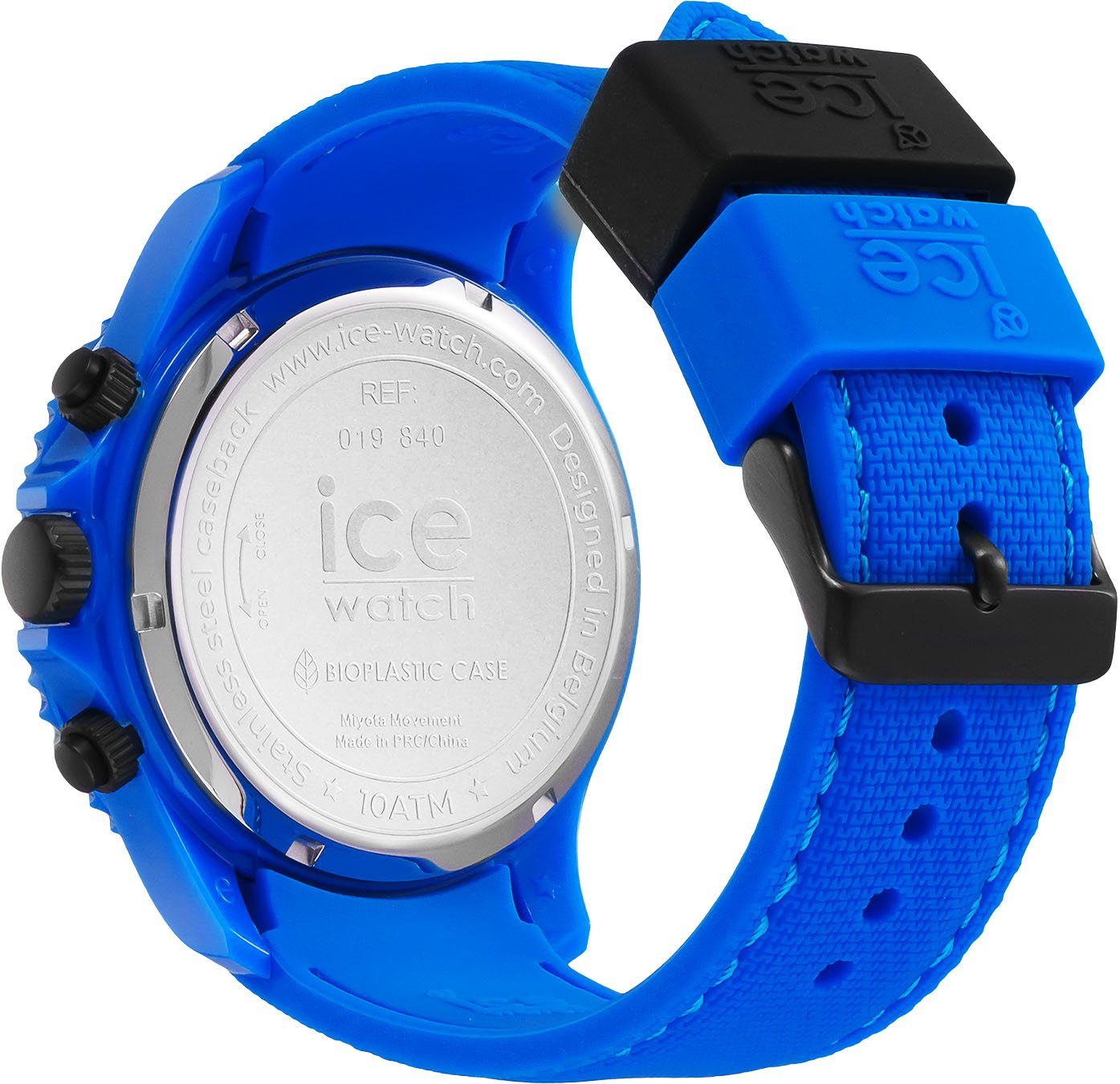 019840 - CH, ICE chrono - Chronograph ice-watch - blue blau Large Neon