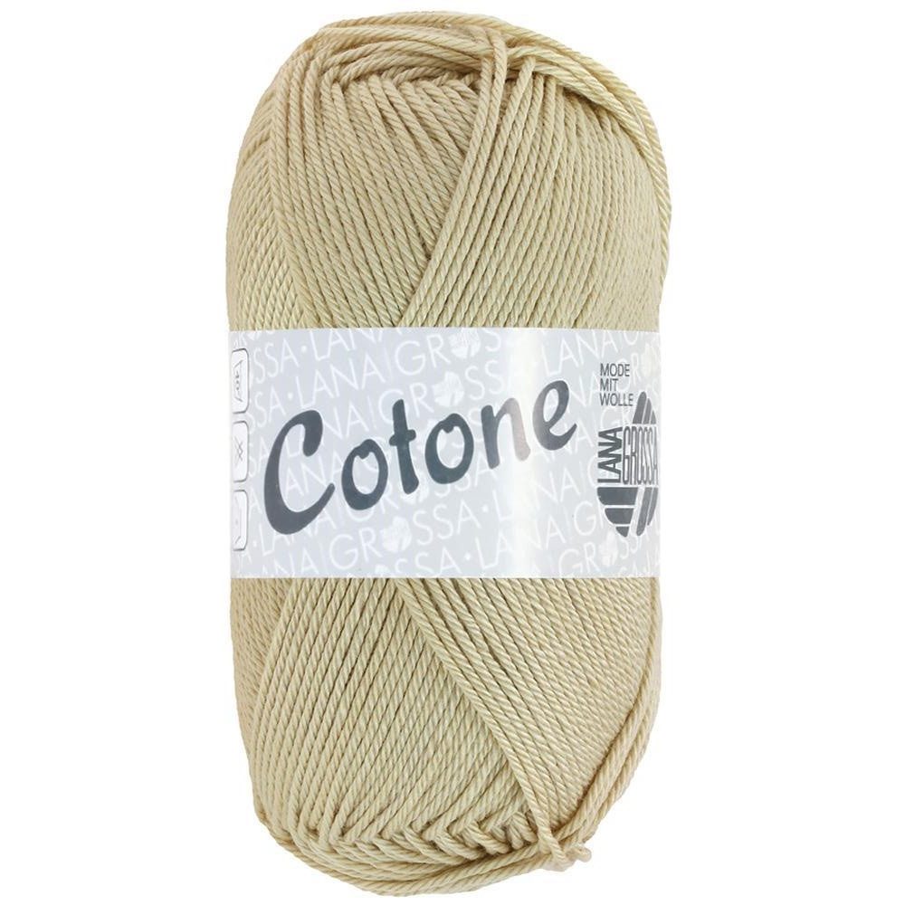 LANA GROSSA COTONE Häkelwolle, 125 m (vielseitiges Baumwoll-Basicgarn), 50 g