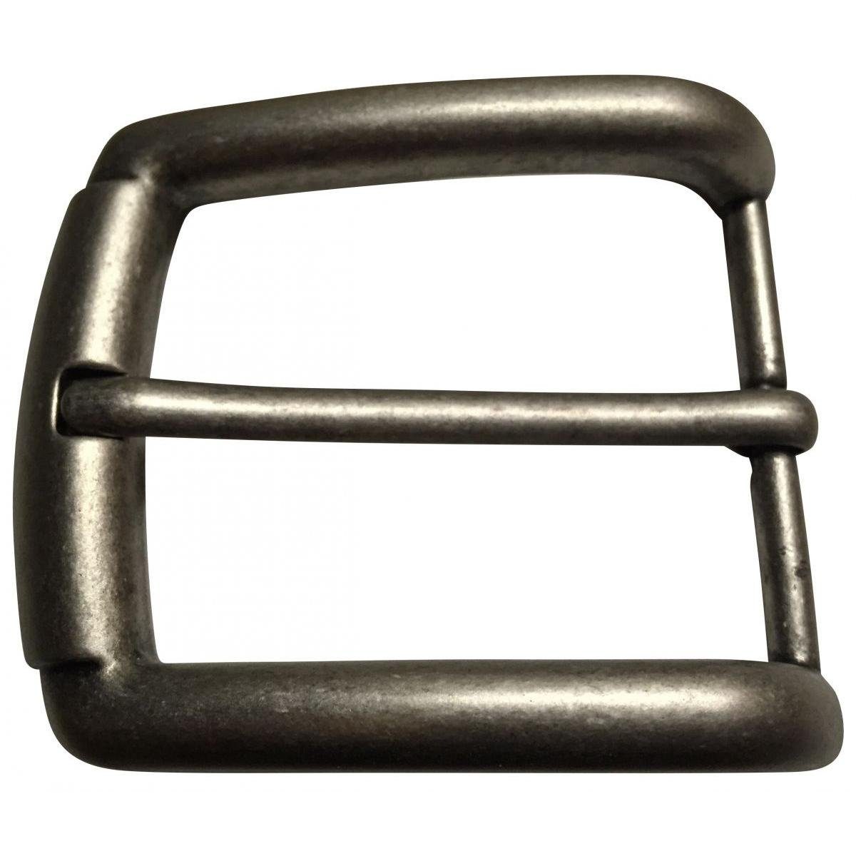 BELTINGER Gürtelschnalle Old Nickel 4,0 cm - Gürtelschließe 40mm - Dorn-Schließe - Gürtel bis 4