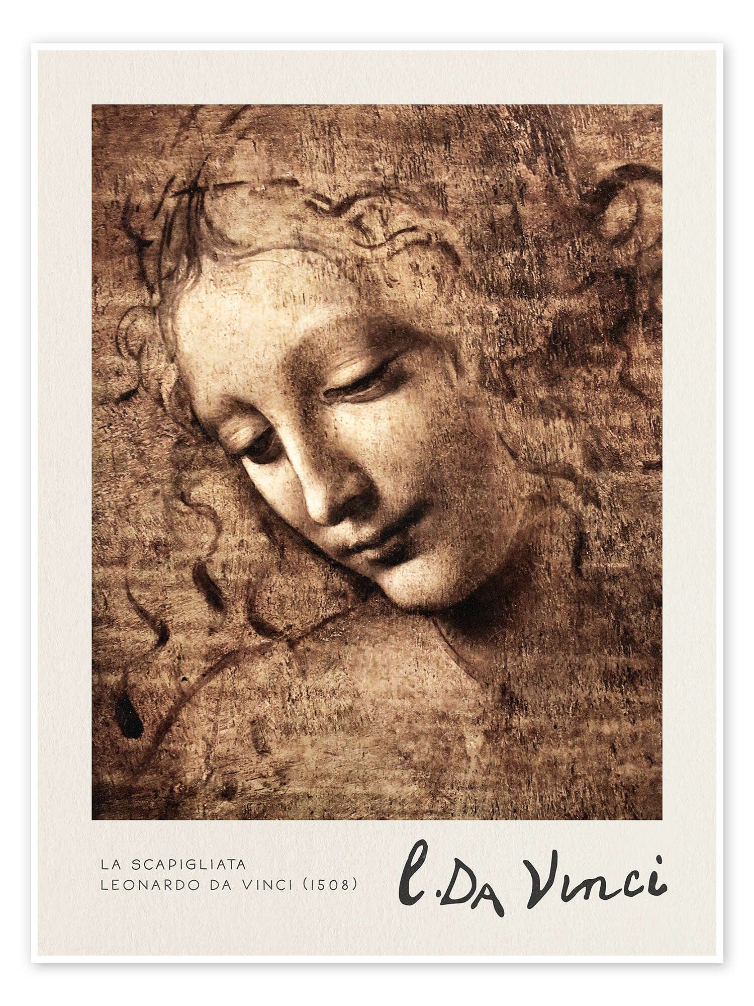 Posterlounge Poster Leonardo da Vinci, La günstig online kaufen