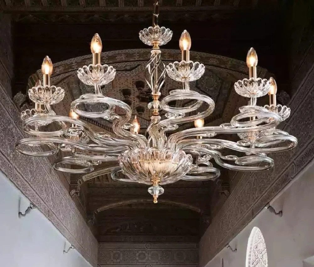 Xlmoebel Kronleuchter Elegante Hängeleuchte mit filigranen Verzierungen, Hergestellt in Europa