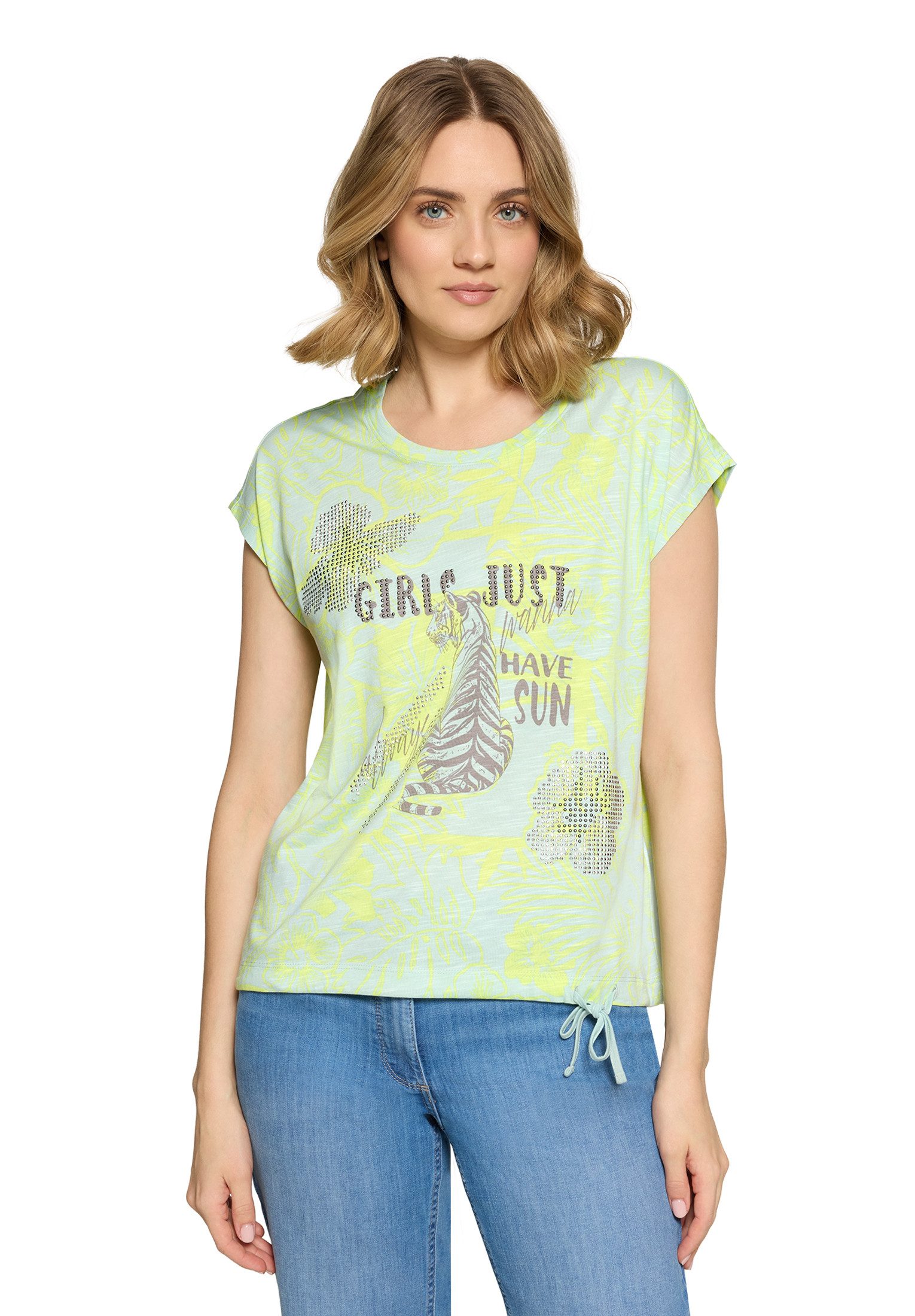 Betty Barclay Kurzarmshirt Damen mit Tunnelzug (1-tlg)