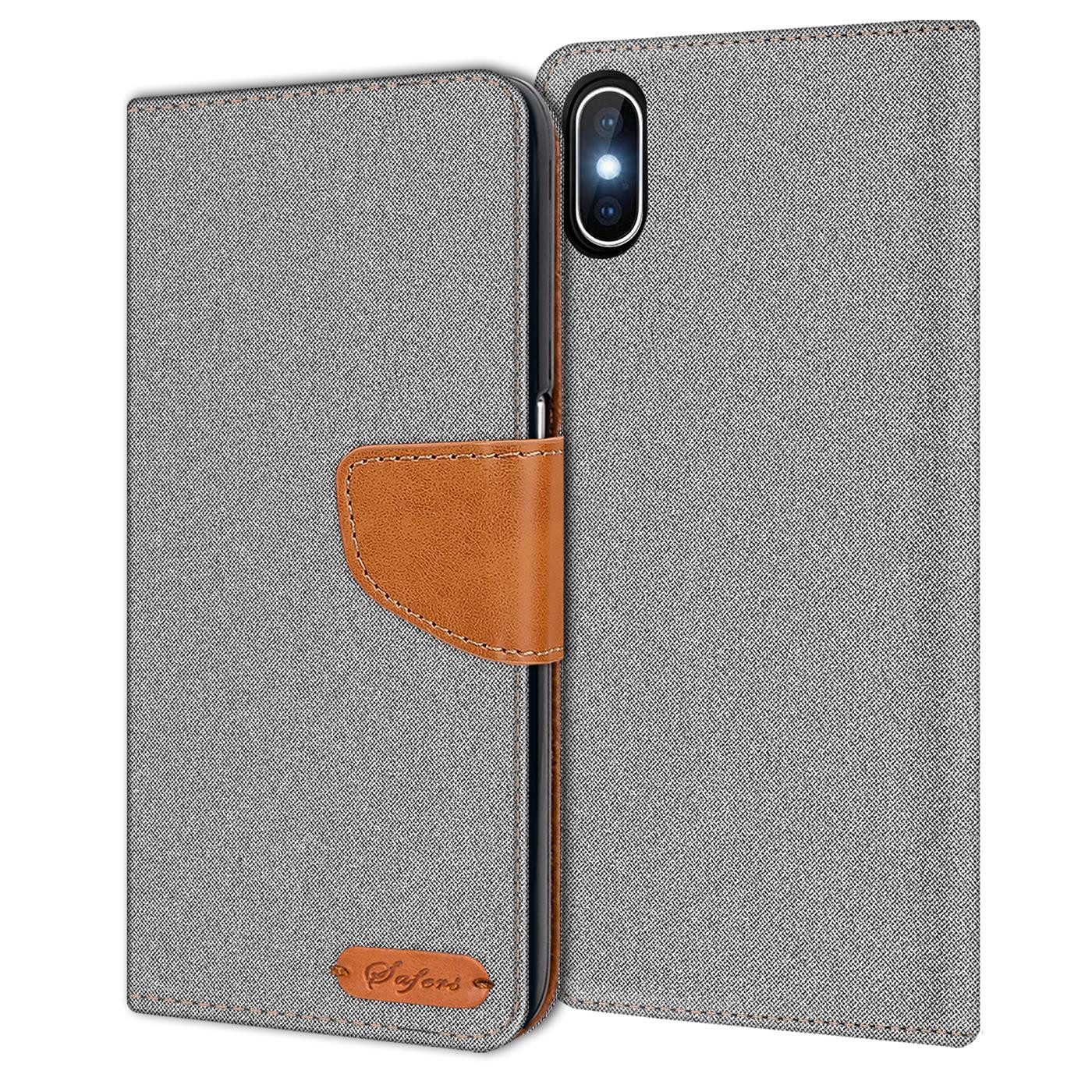 CoolGadget Handyhülle Flip Case Wallet Cover Book Tasche für Apple iPhone Xs Max 6,5 Zoll, Handy Tasche mit Kartenfach Book Schutzhülle