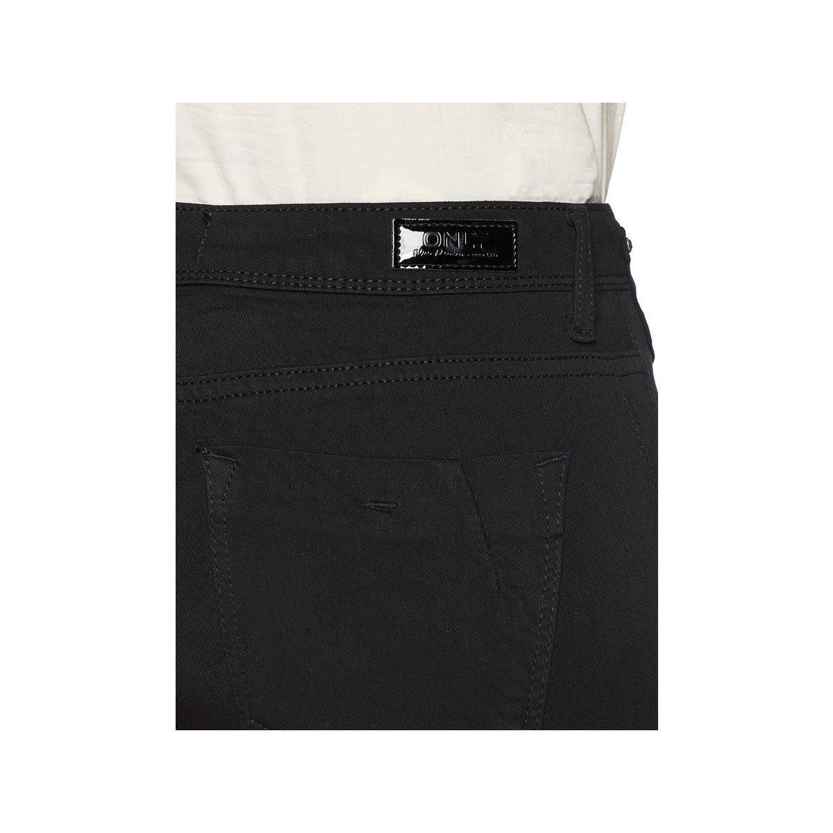 schwarz 5-Pocket-Jeans ONLY (1-tlg) regular
