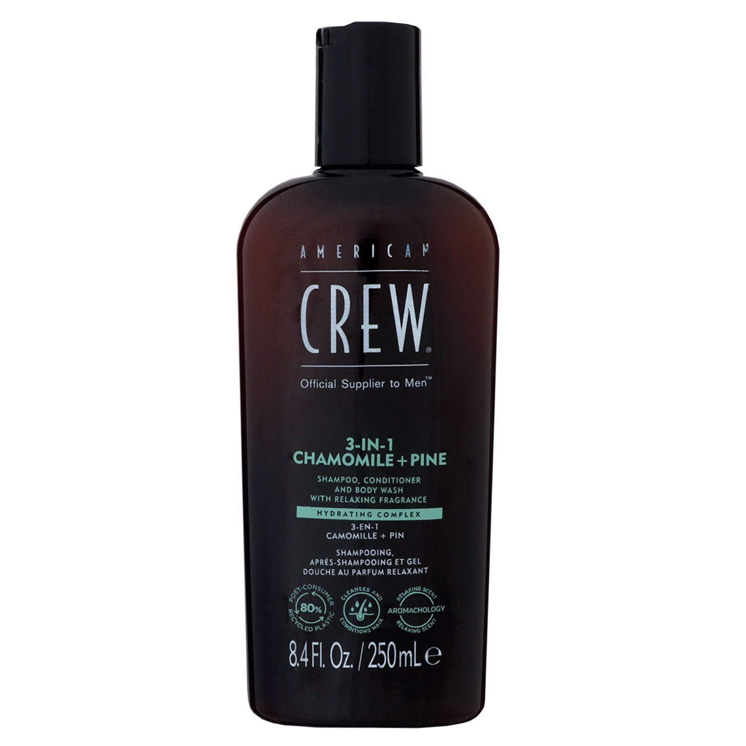 American Crew Haarshampoo American Crew 3 in 1 250 ml Chamomile & Pine Shampoo & Conditioner & B
