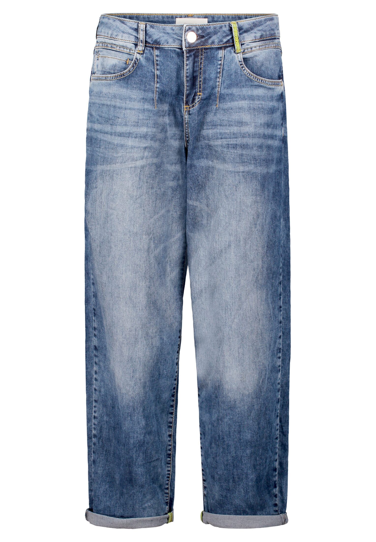 Cartoon Ankle-Jeans Damen mit Waschung