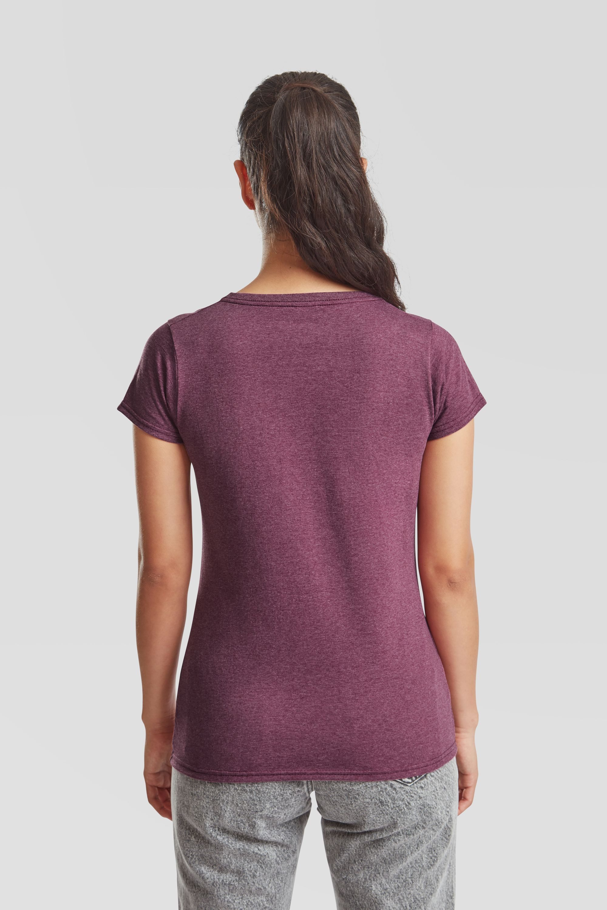 Fruit of the Loom Rundhalsshirt Fruit of the Loom Valueweight T Lady-Fit