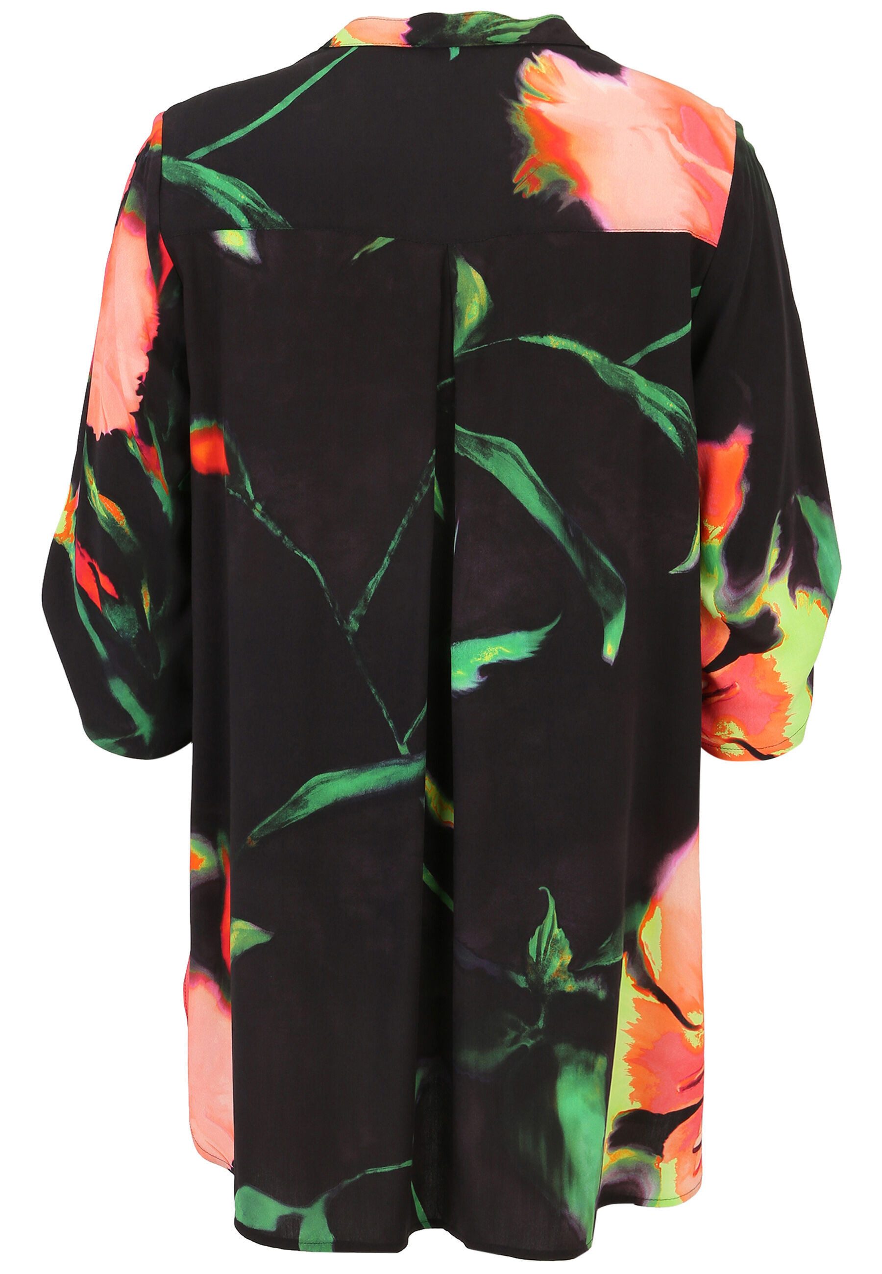 Doris Streich Klassische Bluse mit Blüten-Print günstig online kaufen