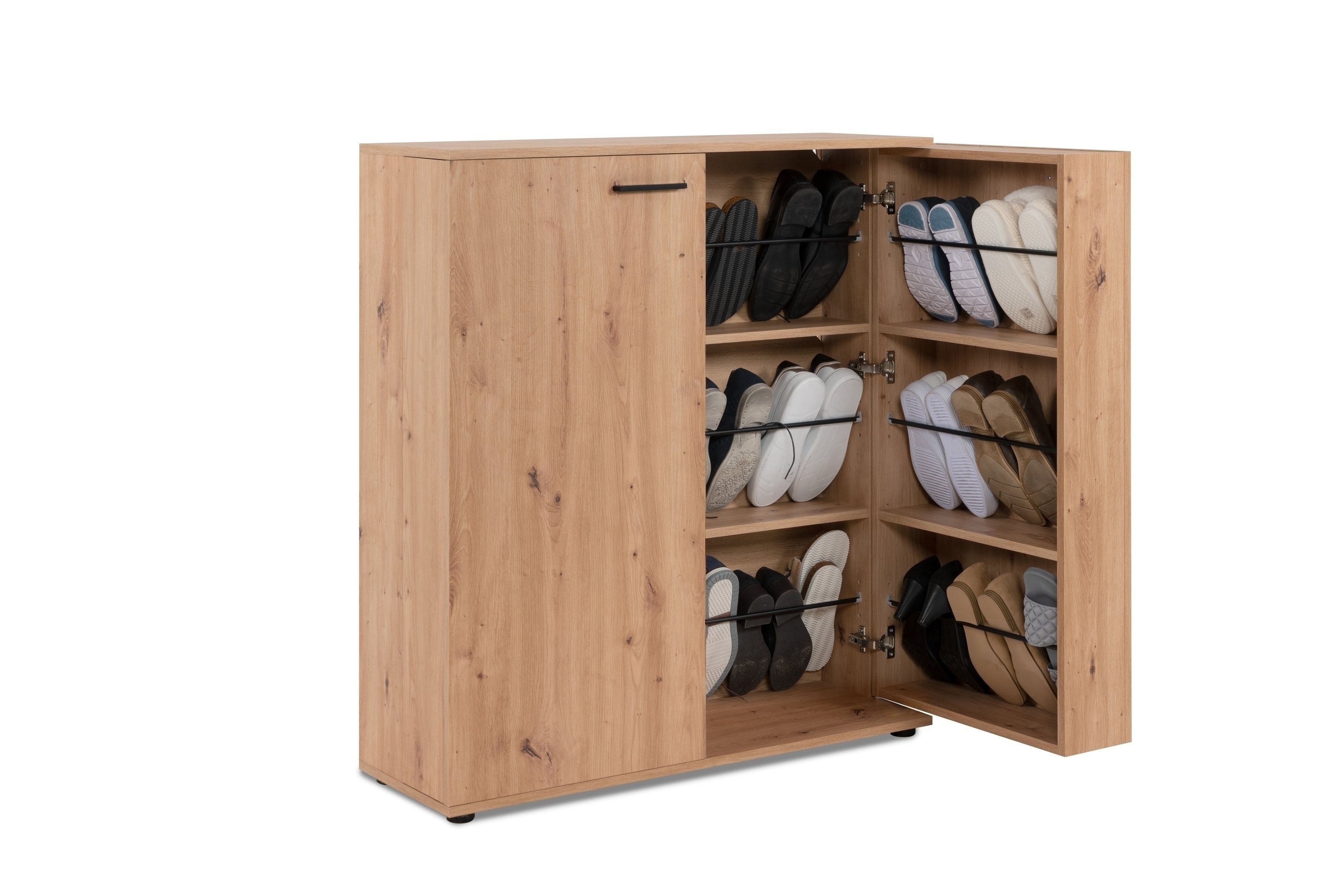 Finori Schuhschrank in Dekor Artisan Oak - 100x110x34cm (BxHxT)
