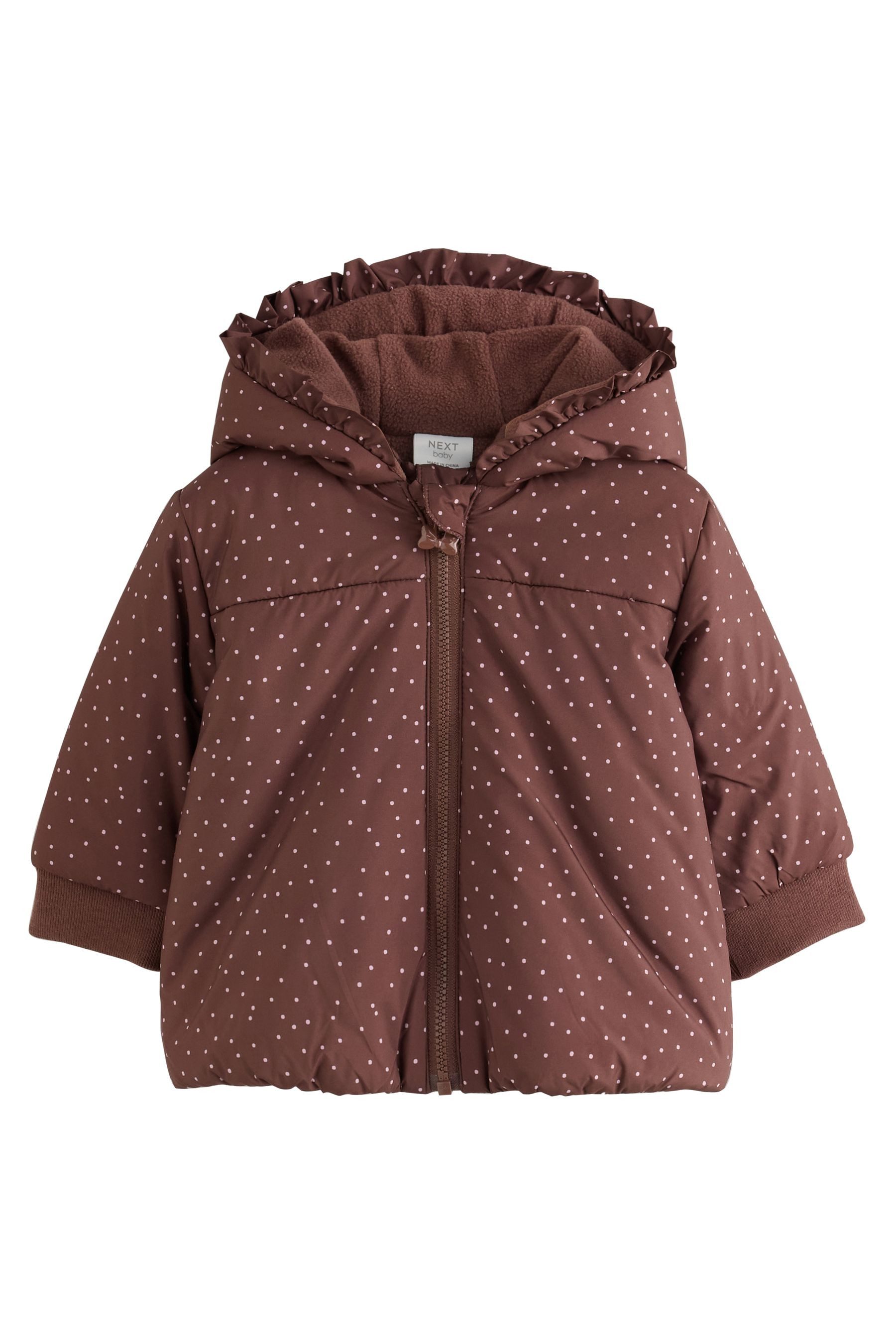 Next Steppmantel Wattierte Babyjacke mit Kapuze (1-tlg)