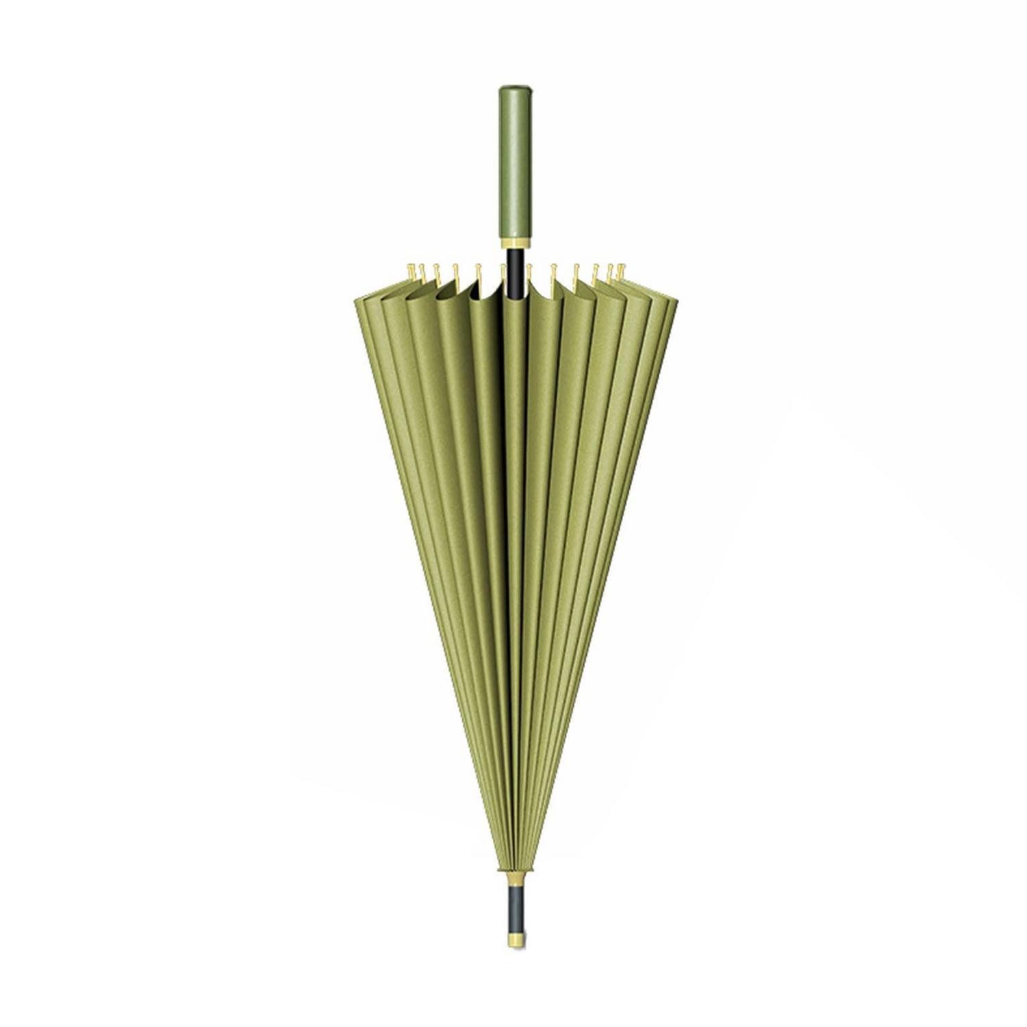 LuxusKollektion Stockregenschirm Stockschirm Green 24 Rippen Windfest Automatik