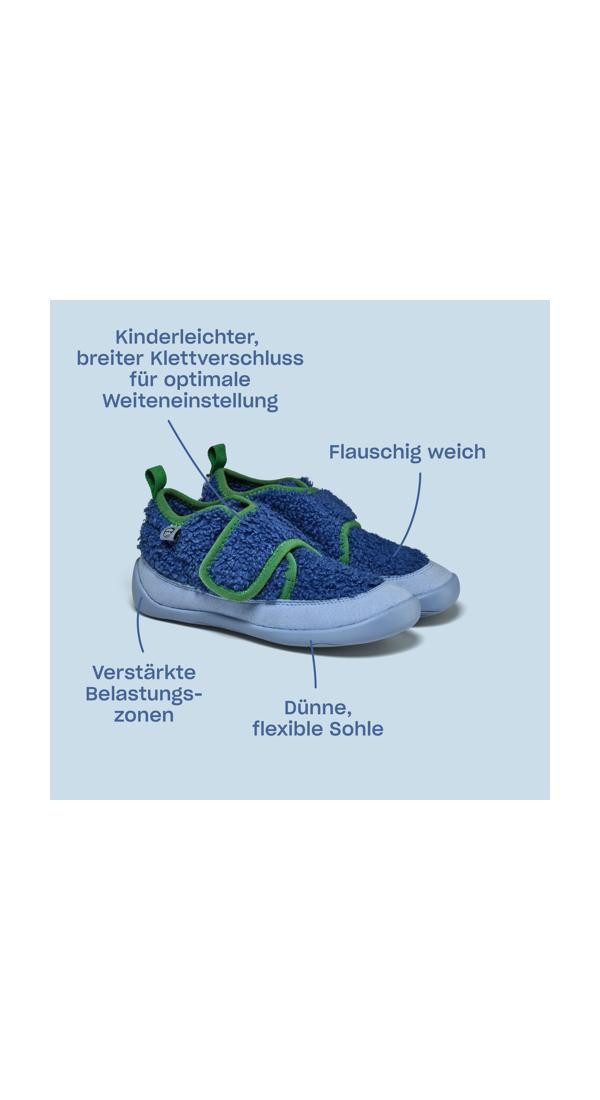 Affenzahn Vegan Fleecy Hausschuh nach Barfußschuhprinzip