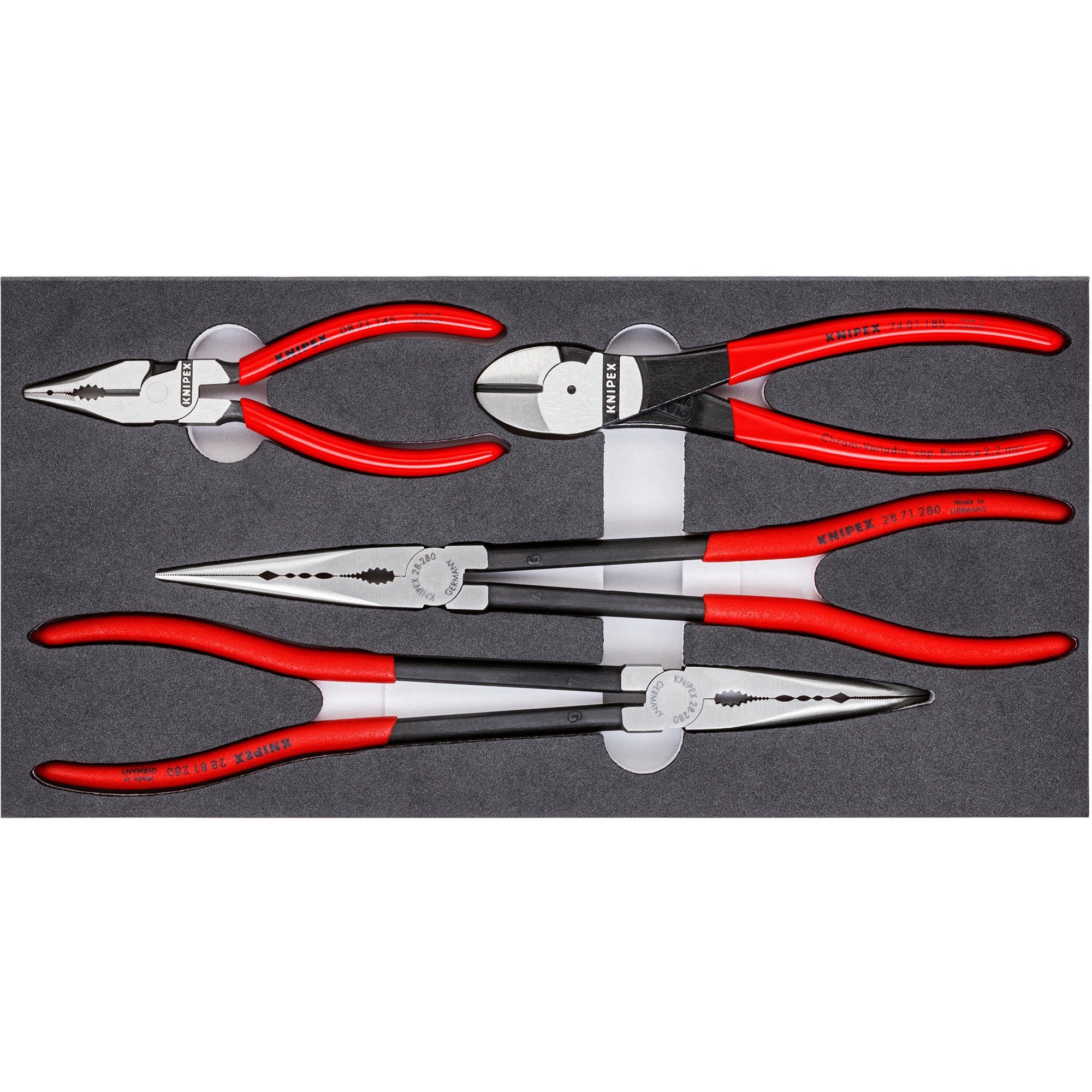 Knipex Greifzange KNIPEX Щипцы-Set "KFZ" 002001V16, (präzise
