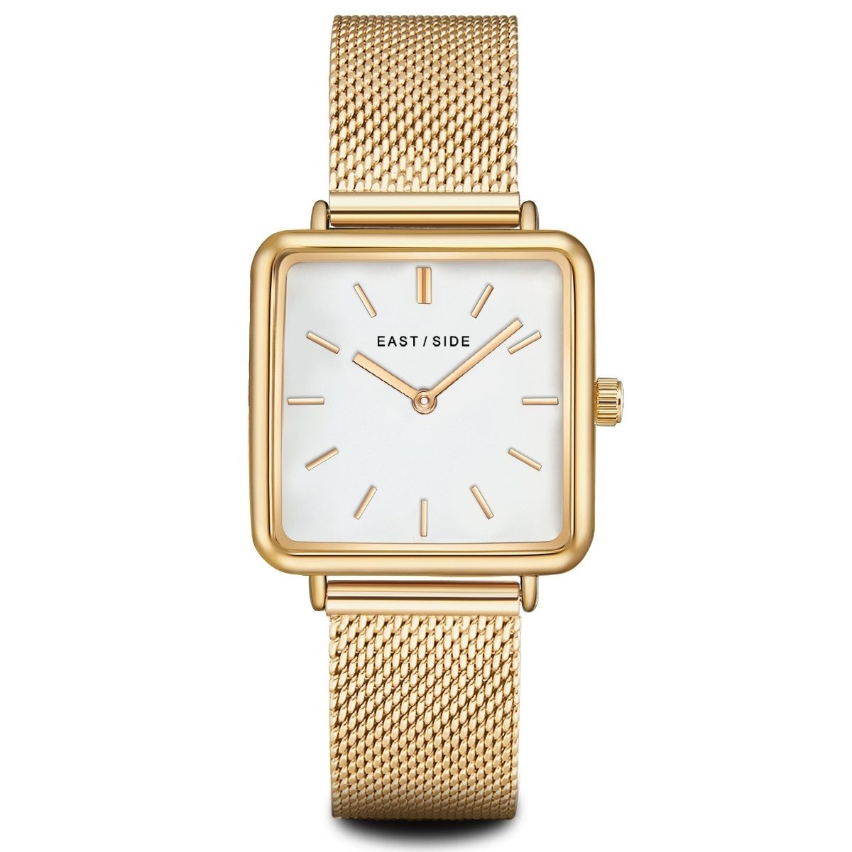 Eastside Quarzuhr Grand gelbgold, mit Milanaise-Armband