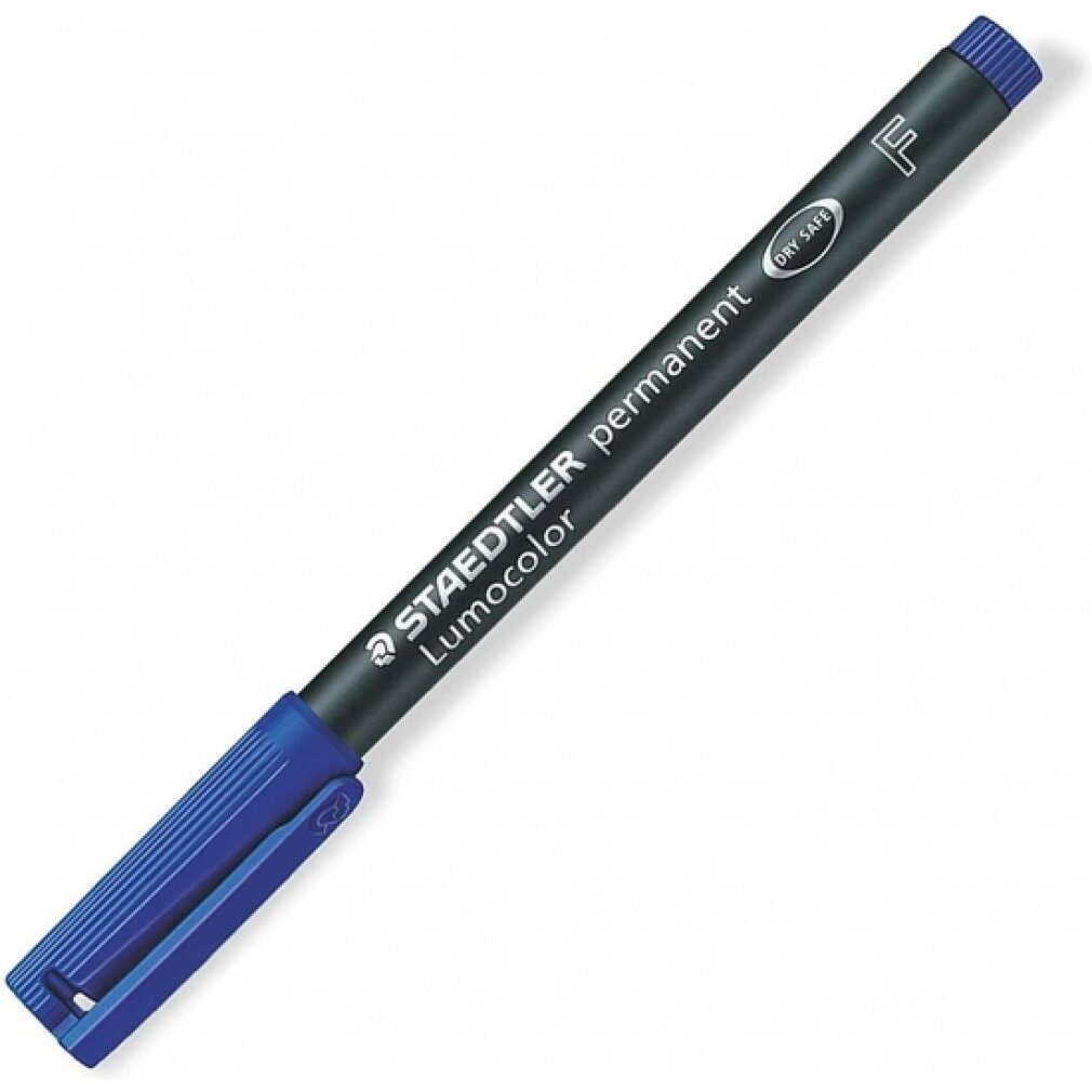 STAEDTLER Marker 10 Lumocolor Folienstifte blau 0,6 mm permanent