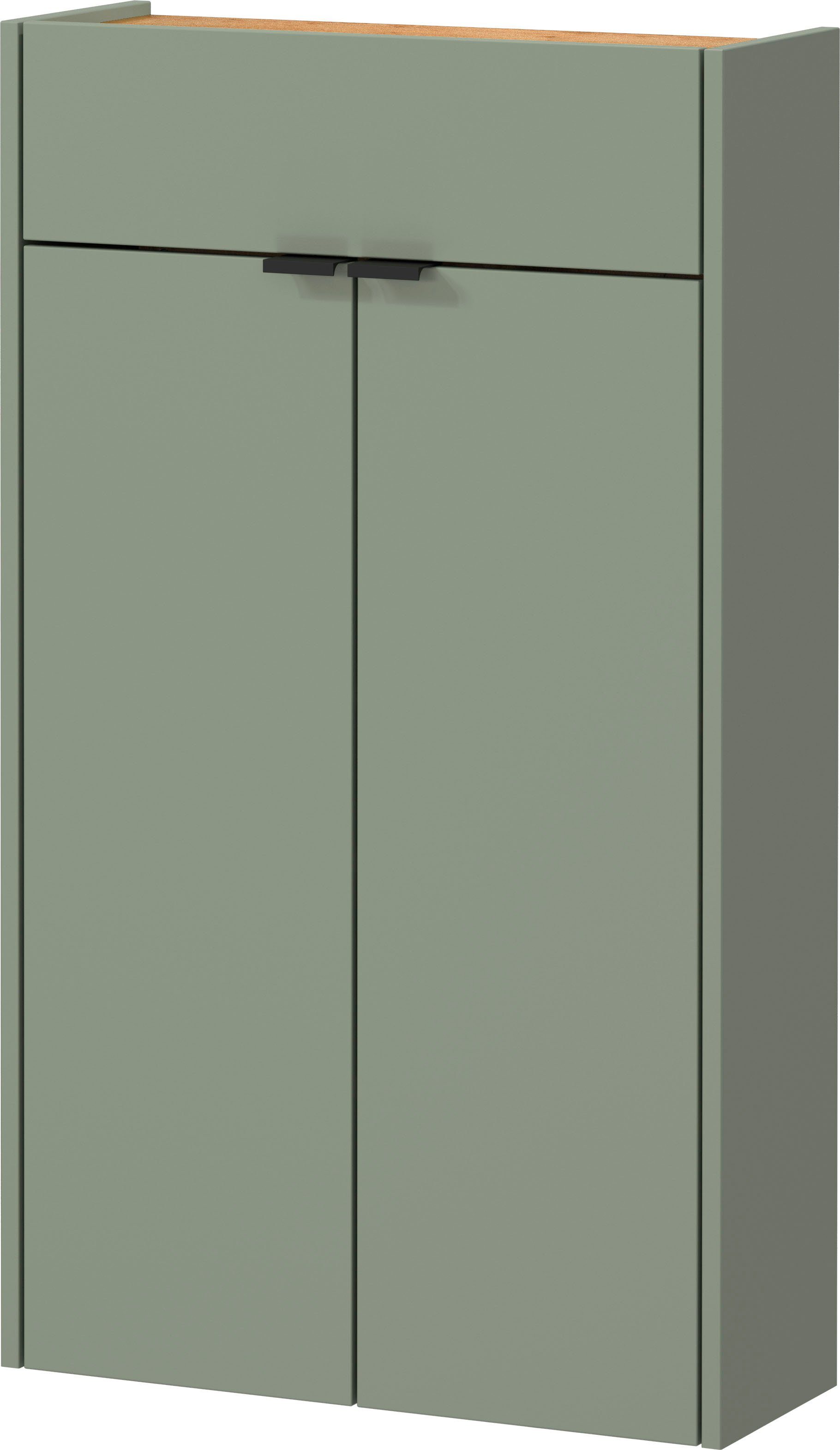 GERMANIA Garderoben-Set GW-Ameca, (Set, 3-St), mit Mehrzweckschrank, Spiegel und Garderobenpaneel, geringe Tiefe