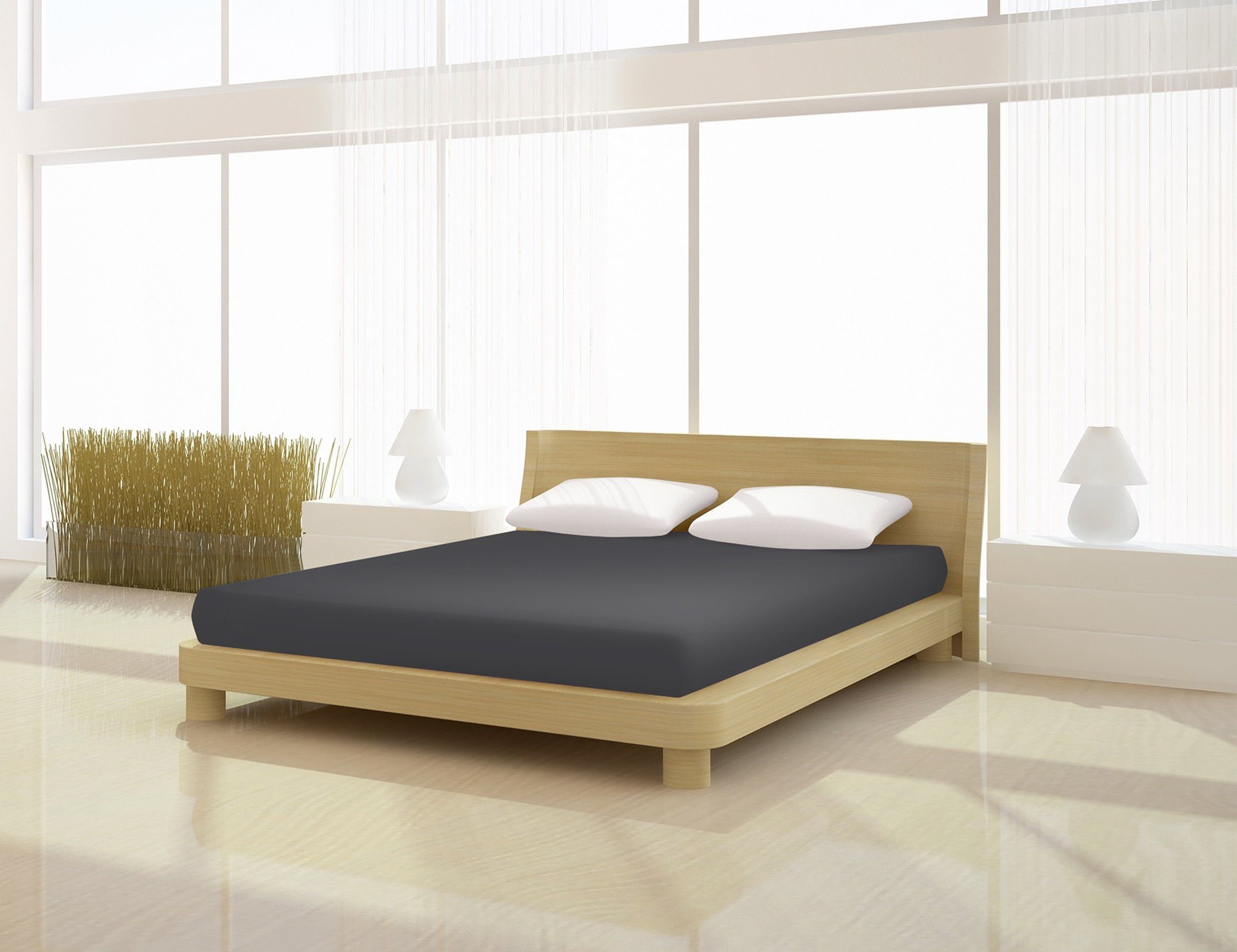 Mr. Sandman Spannbettlaken Fein Jersey de luxe 140 - 160 x 200 cm, Baumwolle, Gummizug: 0, (0 Stück)