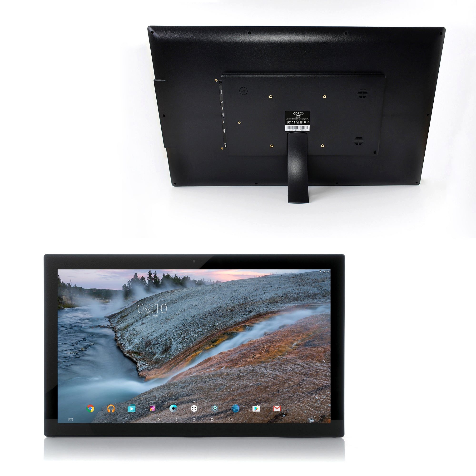 Xoro MegaPAD 2404 V7 (24 Zoll) LCD FHD Multitouch IPS Display Tablet (24", 64 GB, Android 13, Unterstützt 4G/5G USB‑Dongle, Komfortable Nutzung für Arbeit, Freizeit und digitale Inhalte)