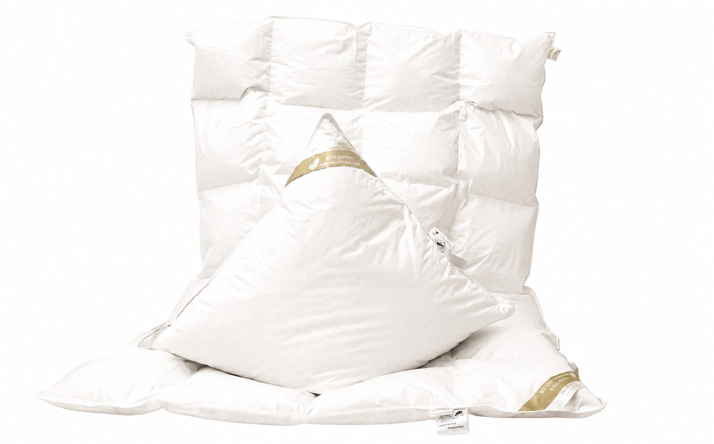 Betten Hofmann 4-Jahreszeitenbett + Kopfkissen Betten Hofmann Ganzjahres-Set Decke 4x6 135x200 + Kissen 80x80, Füllung: Daunen und Federn, Bezug: 100% Baumwolle, Ganzjahres-Bettset, hergestellt in Deutschland, allergikerfreundlich